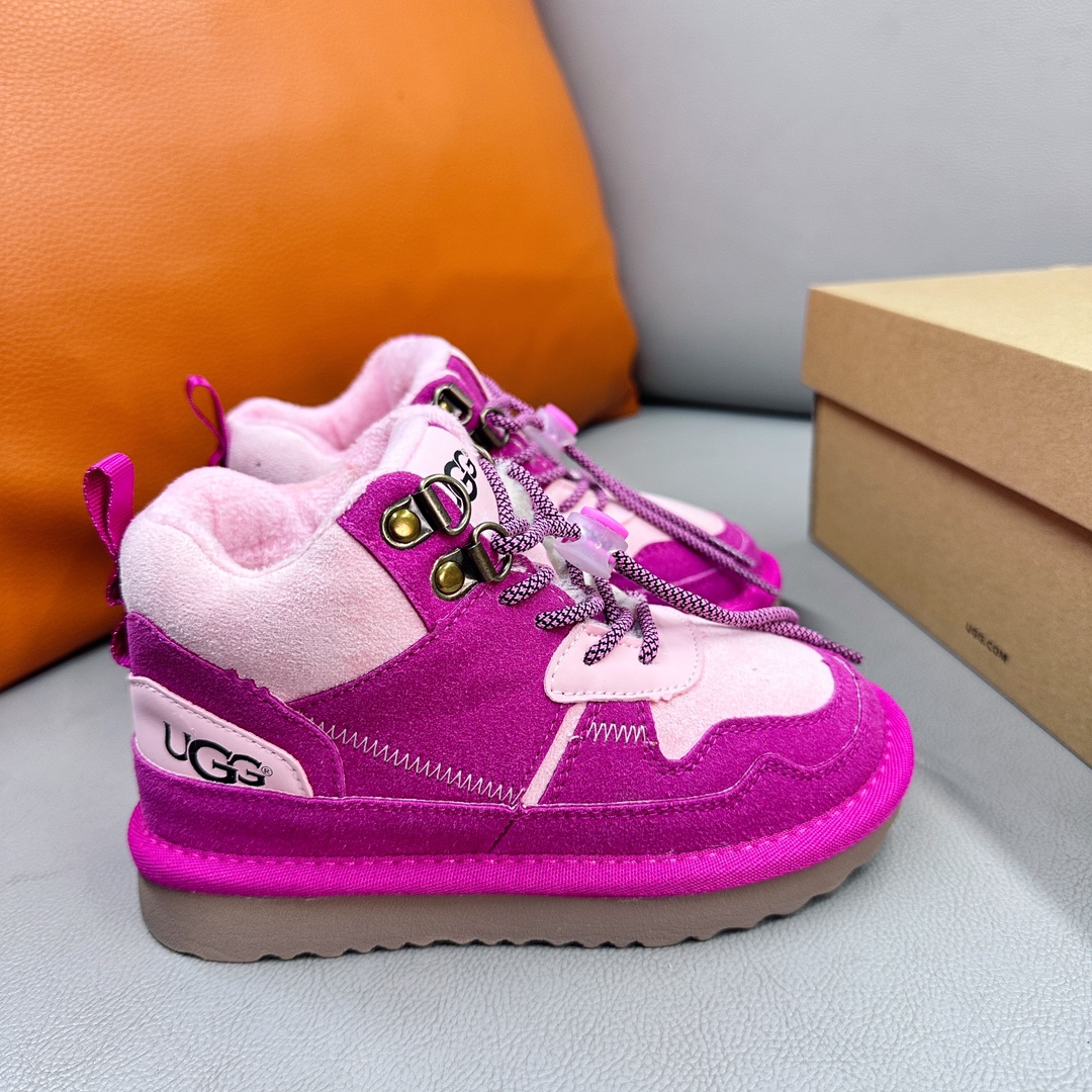 图片[4]-新款现货 油GG海兰德靴 2023秋冬新款儿童经典复古拼色靴扣带款，撞色拼接 个性潮酷 牛津布加绒款 柔软亲肤 舒适透气不捂脚 EVA外底，轻便耐穿 防滑耐磨🤟-选品中心