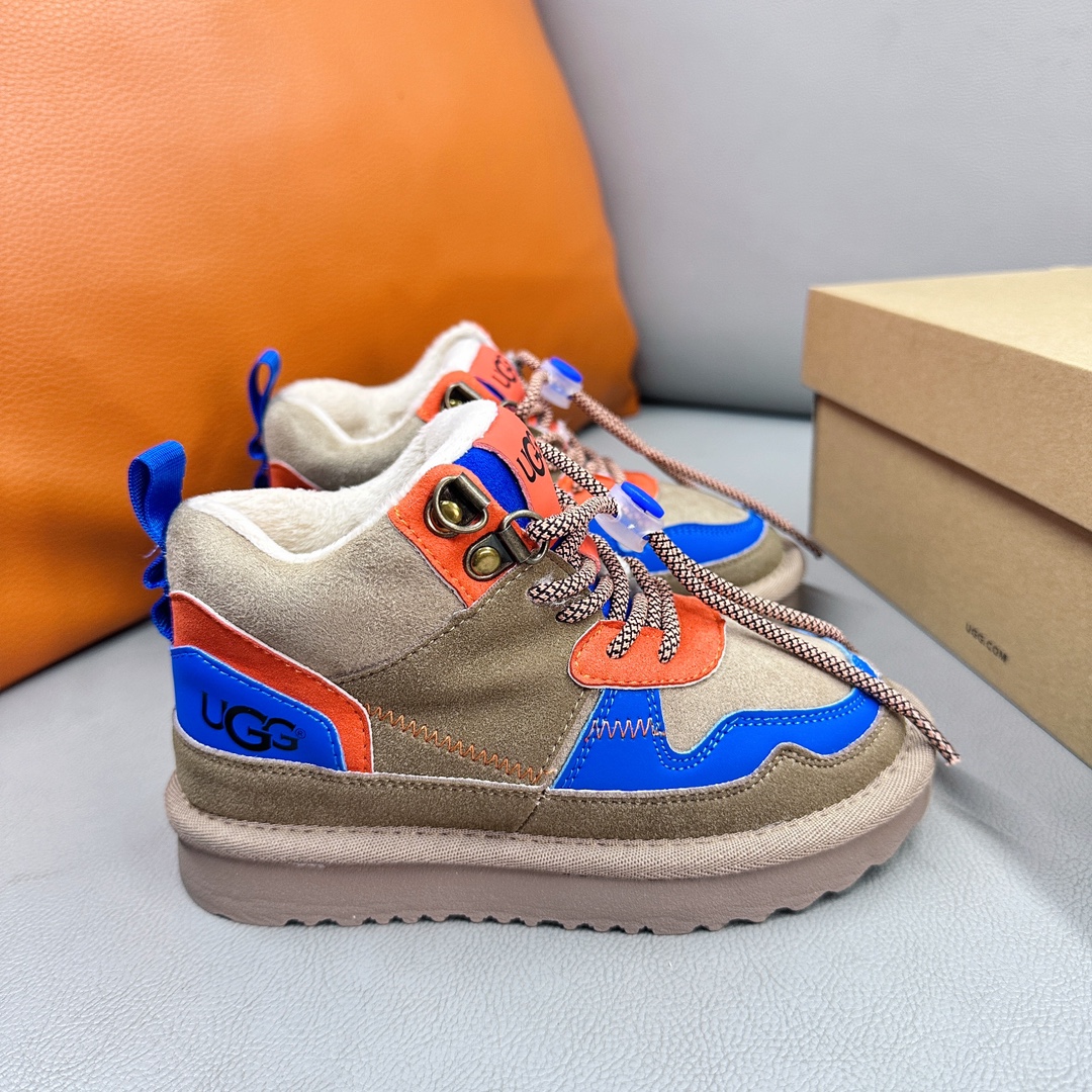 图片[4]-新款现货 油GG海兰德靴 2023秋冬新款儿童经典复古拼色靴扣带款，撞色拼接 个性潮酷 牛津布加绒款 柔软亲肤 舒适透气不捂脚 EVA外底，轻便耐穿 防滑耐磨🤟-选品中心