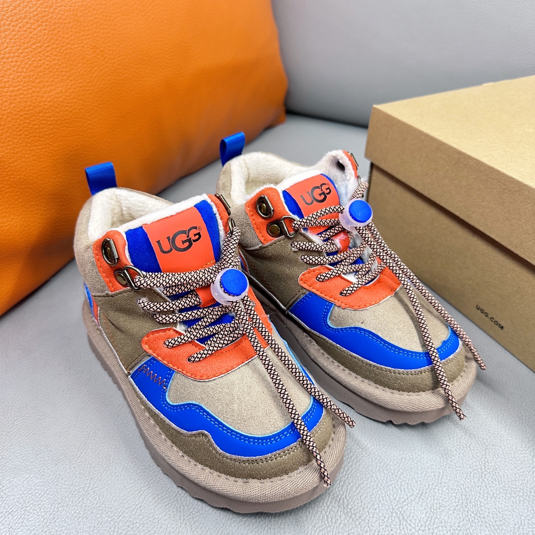 图片[2]-新款现货 油GG海兰德靴 2023秋冬新款儿童经典复古拼色靴扣带款，撞色拼接 个性潮酷 牛津布加绒款 柔软亲肤 舒适透气不捂脚 EVA外底，轻便耐穿 防滑耐磨🤟-选品中心