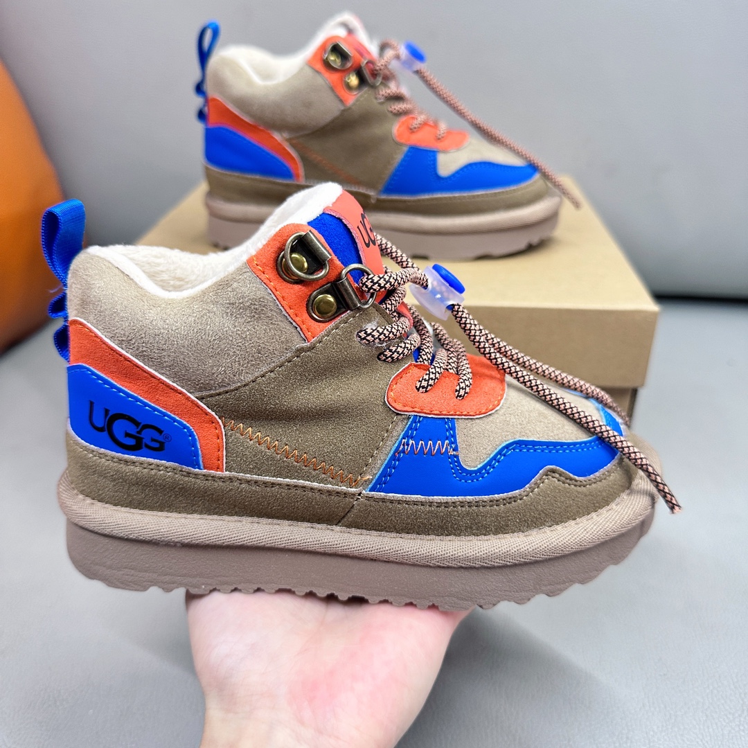 图片[3]-新款现货 油GG海兰德靴 2023秋冬新款儿童经典复古拼色靴扣带款，撞色拼接 个性潮酷 牛津布加绒款 柔软亲肤 舒适透气不捂脚 EVA外底，轻便耐穿 防滑耐磨🤟-选品中心