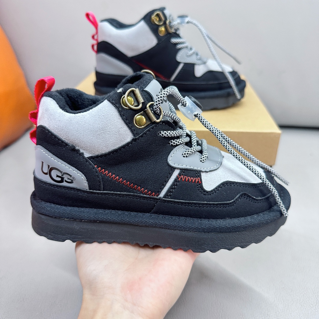 图片[3]-新款现货 油GG海兰德靴 2023秋冬新款儿童经典复古拼色靴扣带款，撞色拼接 个性潮酷 牛津布加绒款 柔软亲肤 舒适透气不捂脚 EVA外底，轻便耐穿 防滑耐磨🤟-选品中心