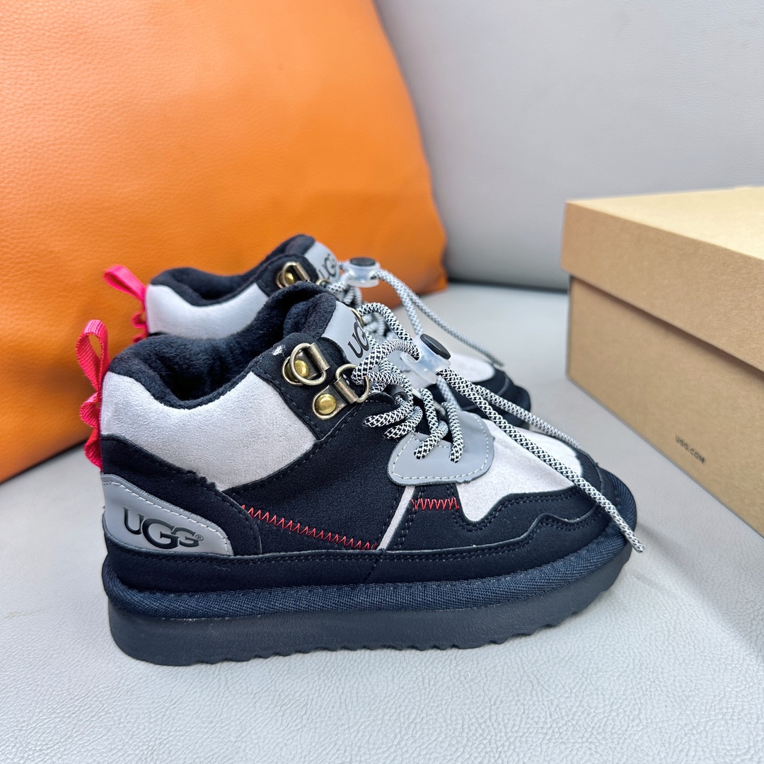 图片[4]-新款现货 油GG海兰德靴 2023秋冬新款儿童经典复古拼色靴扣带款，撞色拼接 个性潮酷 牛津布加绒款 柔软亲肤 舒适透气不捂脚 EVA外底，轻便耐穿 防滑耐磨🤟-选品中心