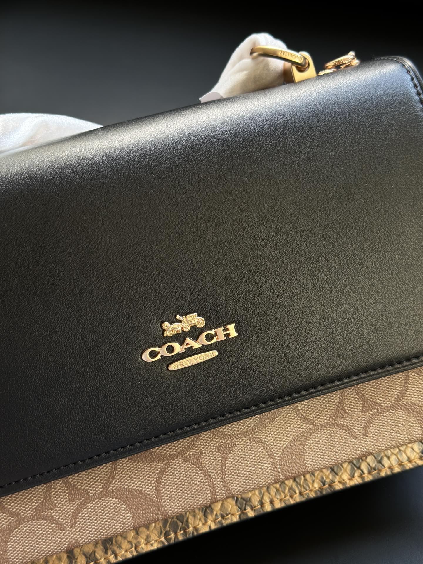 ブランド名 黑棕色配蛇纹 トートバッグ