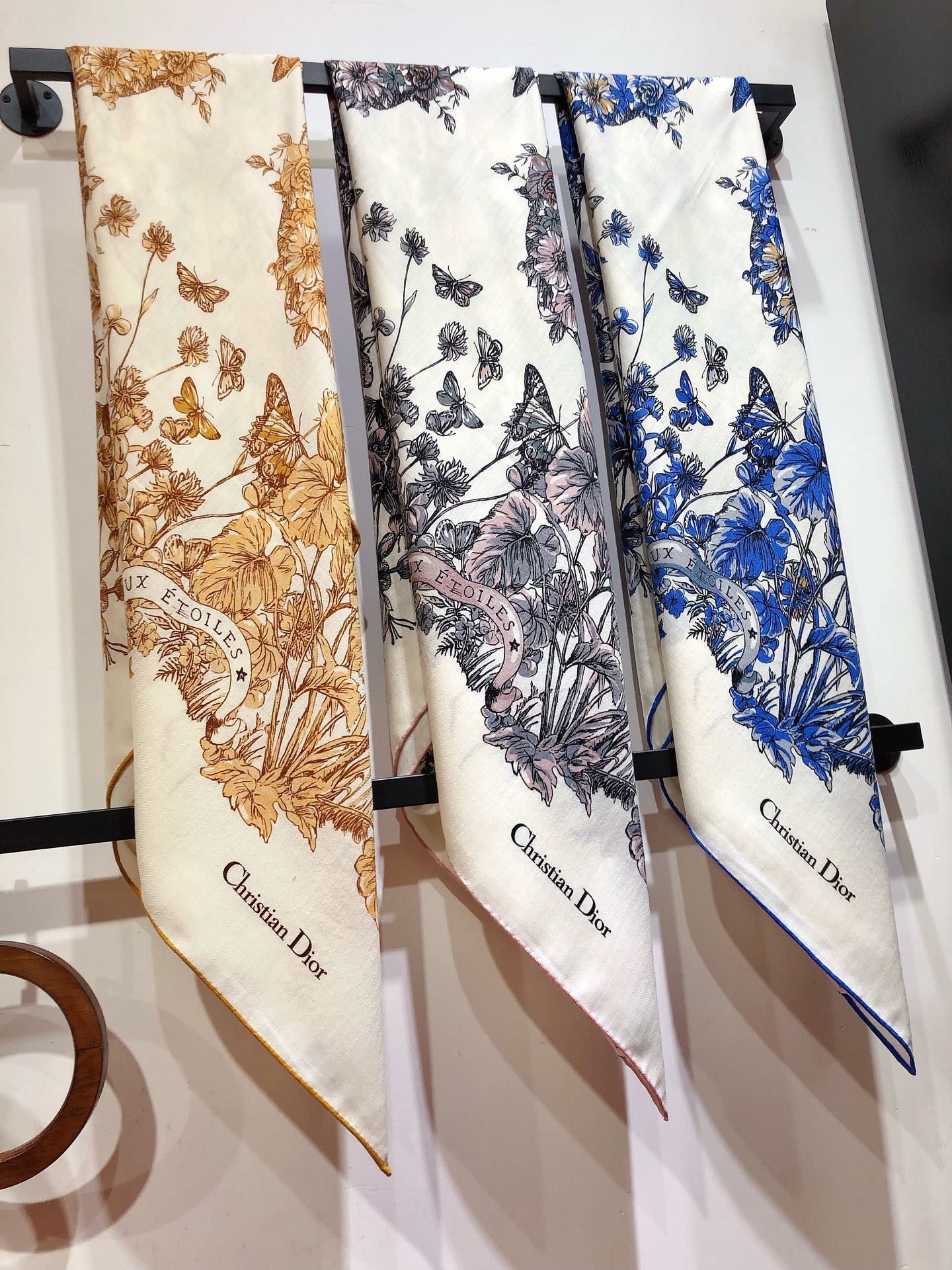 Dior Scarf Printing Cashmere Silk