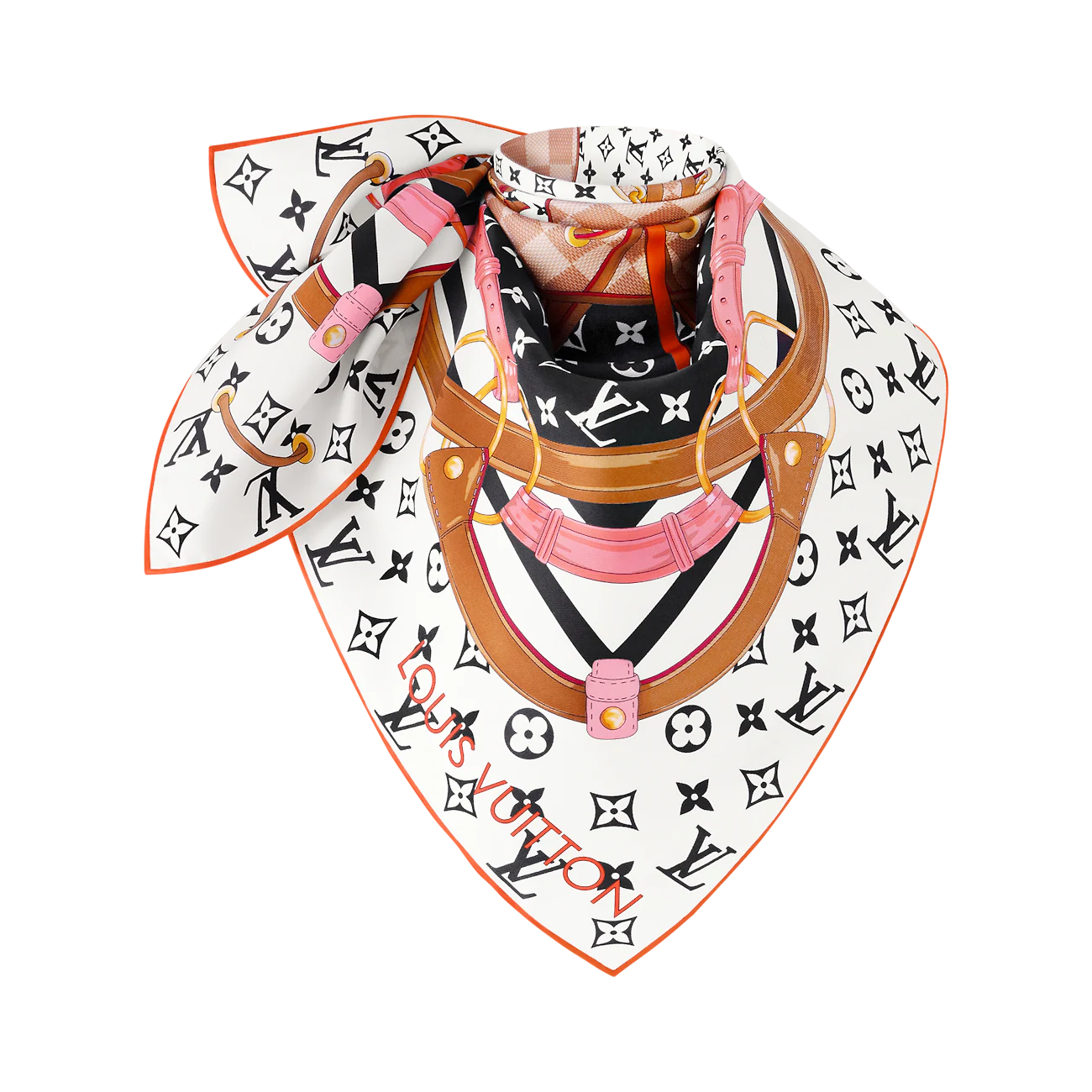 🌼SLV2509
18姆米双面  90x90cm斜纹真丝
LV《Flower And StraPs》