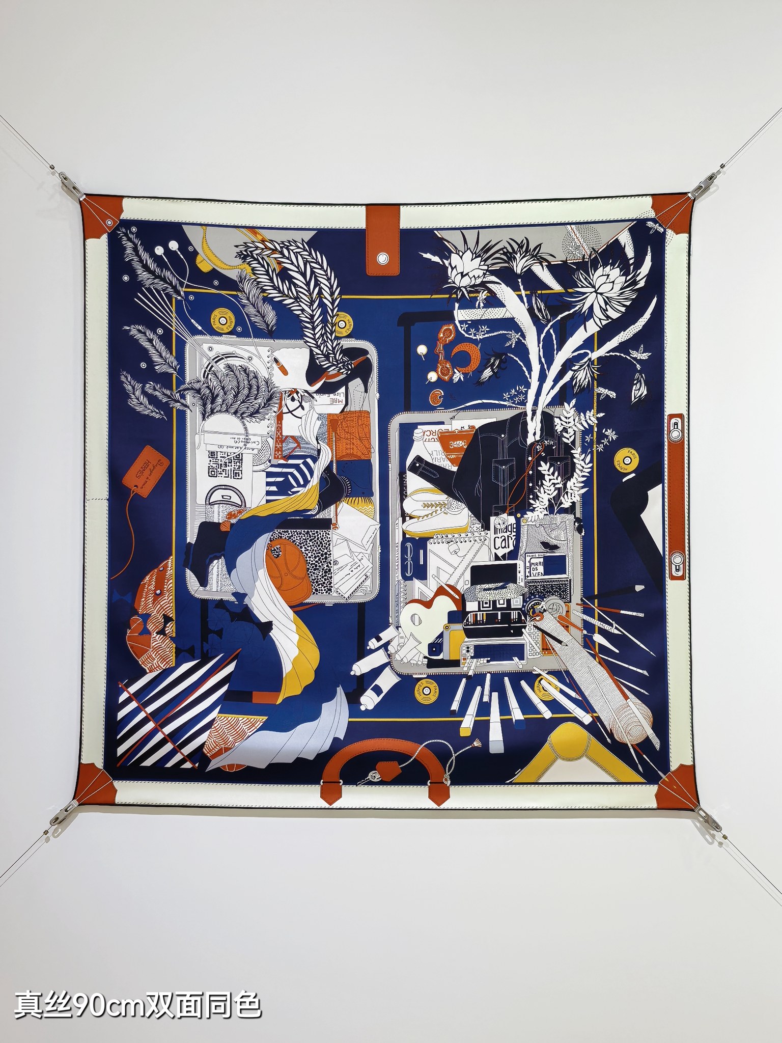 🌼SHMS2531
18姆米双面  90x90cm斜纹真丝
爱马仕《手提行李》