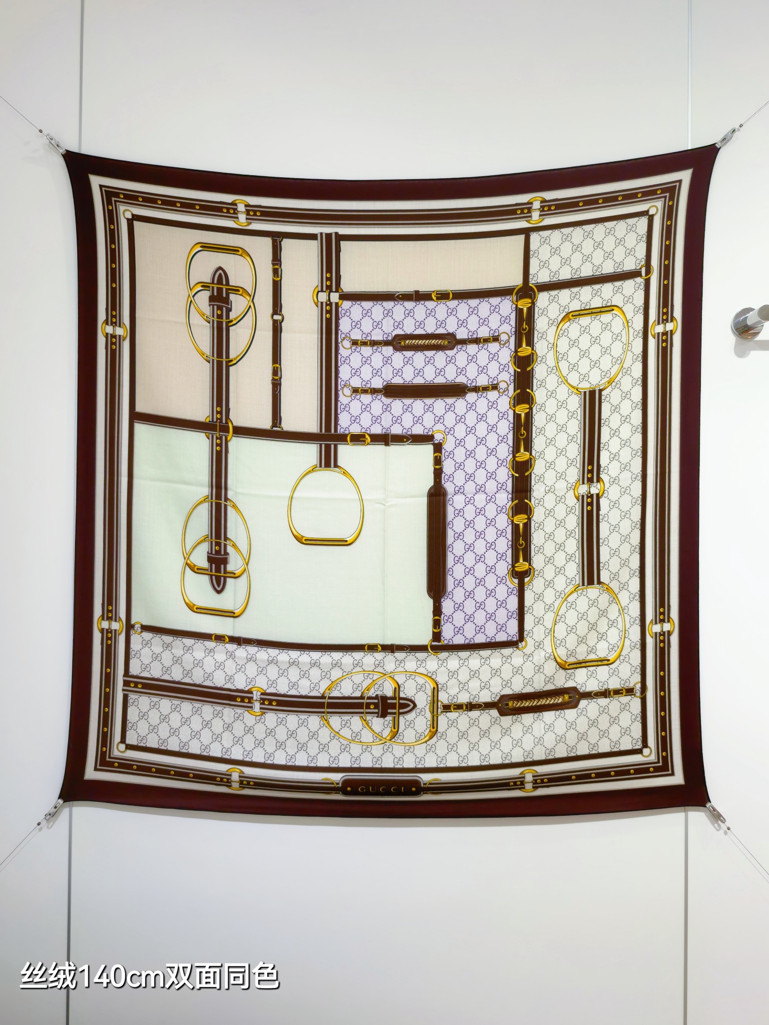 ❄RGC2516双面同色 140x140cm 70%羊绒30%真丝古驰《》