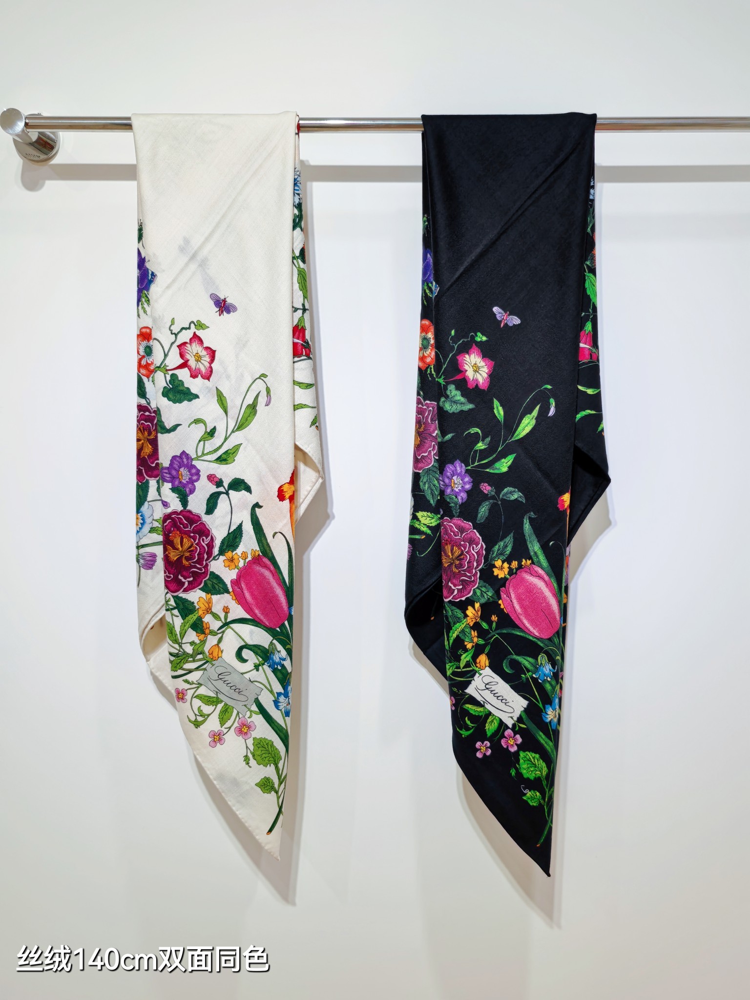 ❄RGC2518双面同色 140x140cm 70%羊绒30%真丝古驰《》