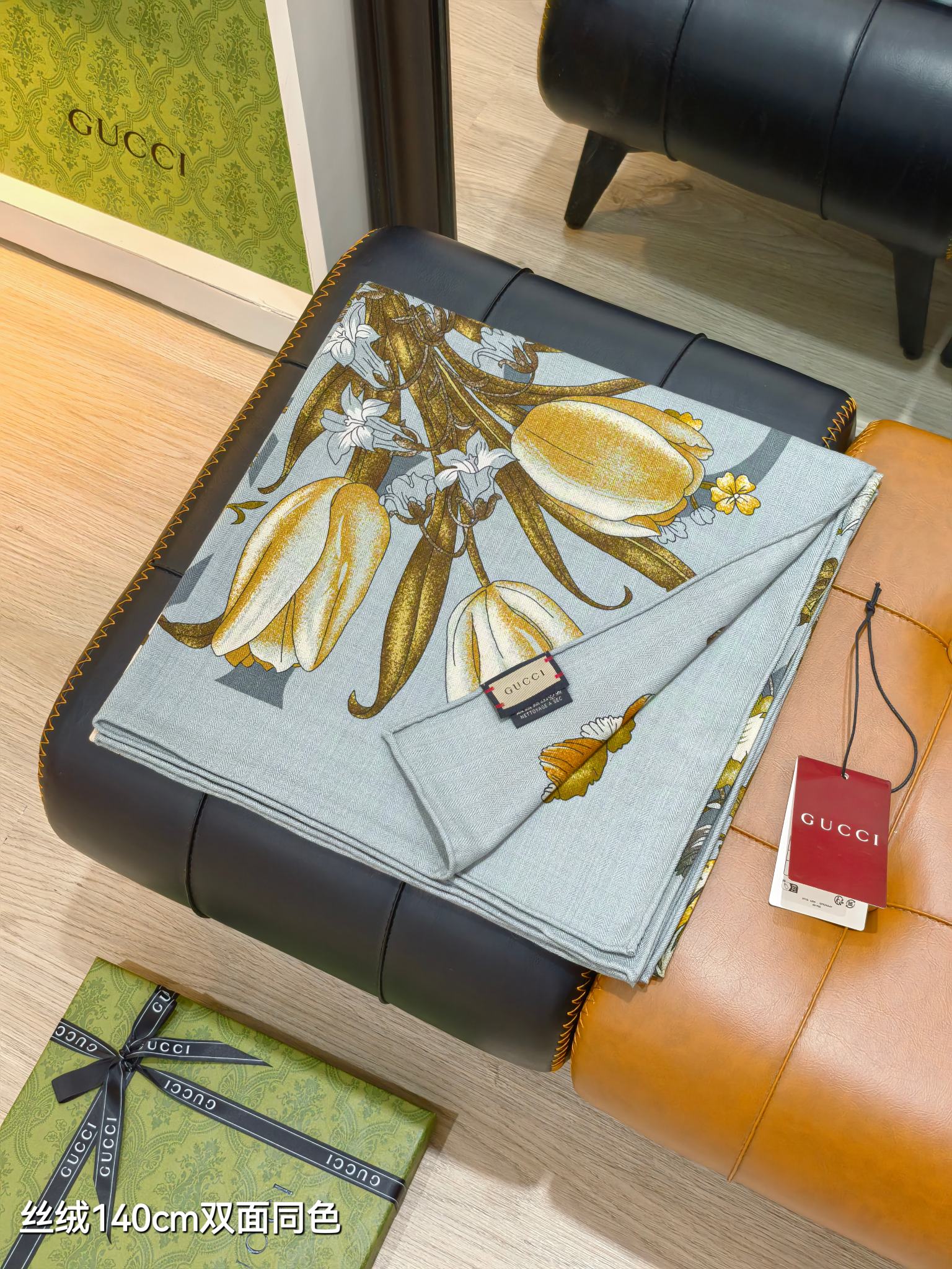 ❄RGC2519双面同色 140x140cm 70%羊绒30%真丝古驰《》