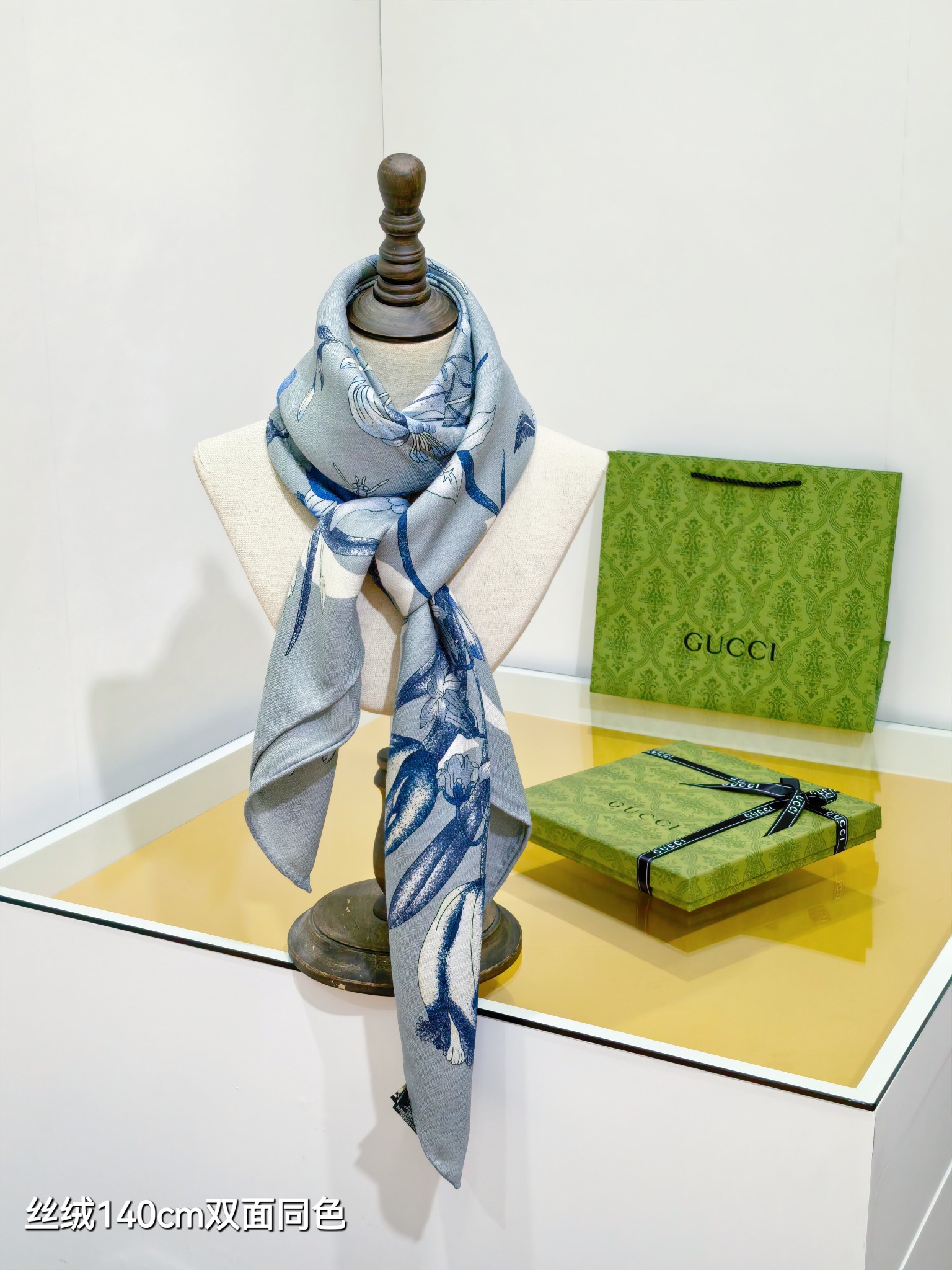 ❄RGC2519双面同色 140x140cm 70%羊绒30%真丝古驰《》