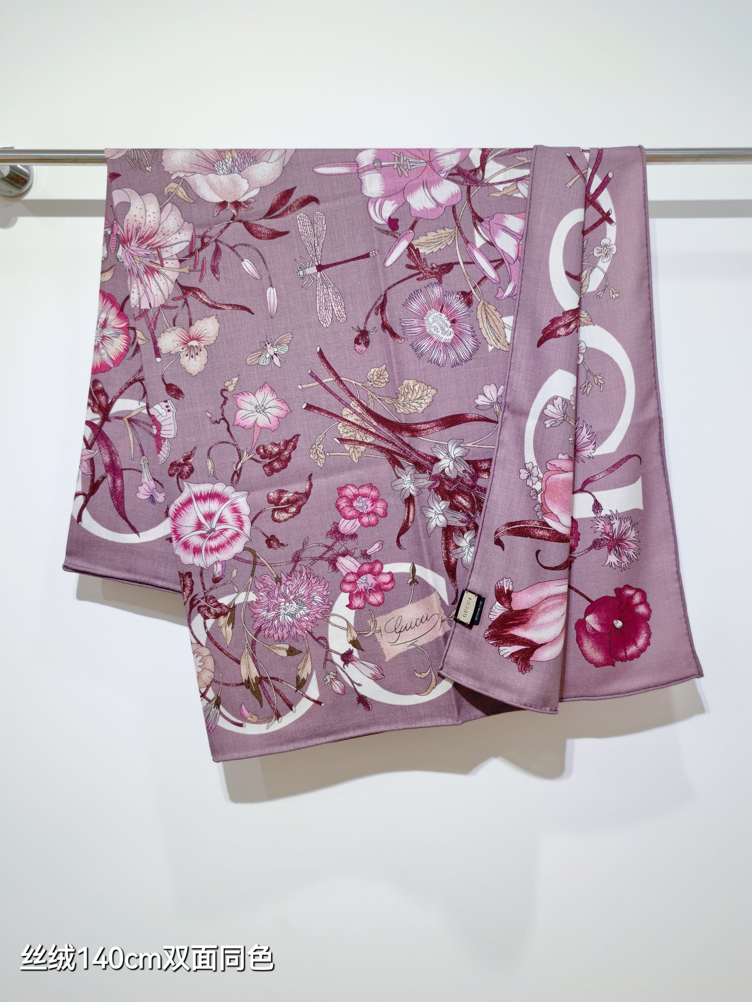 ❄RGC2519双面同色 140x140cm 70%羊绒30%真丝古驰《》