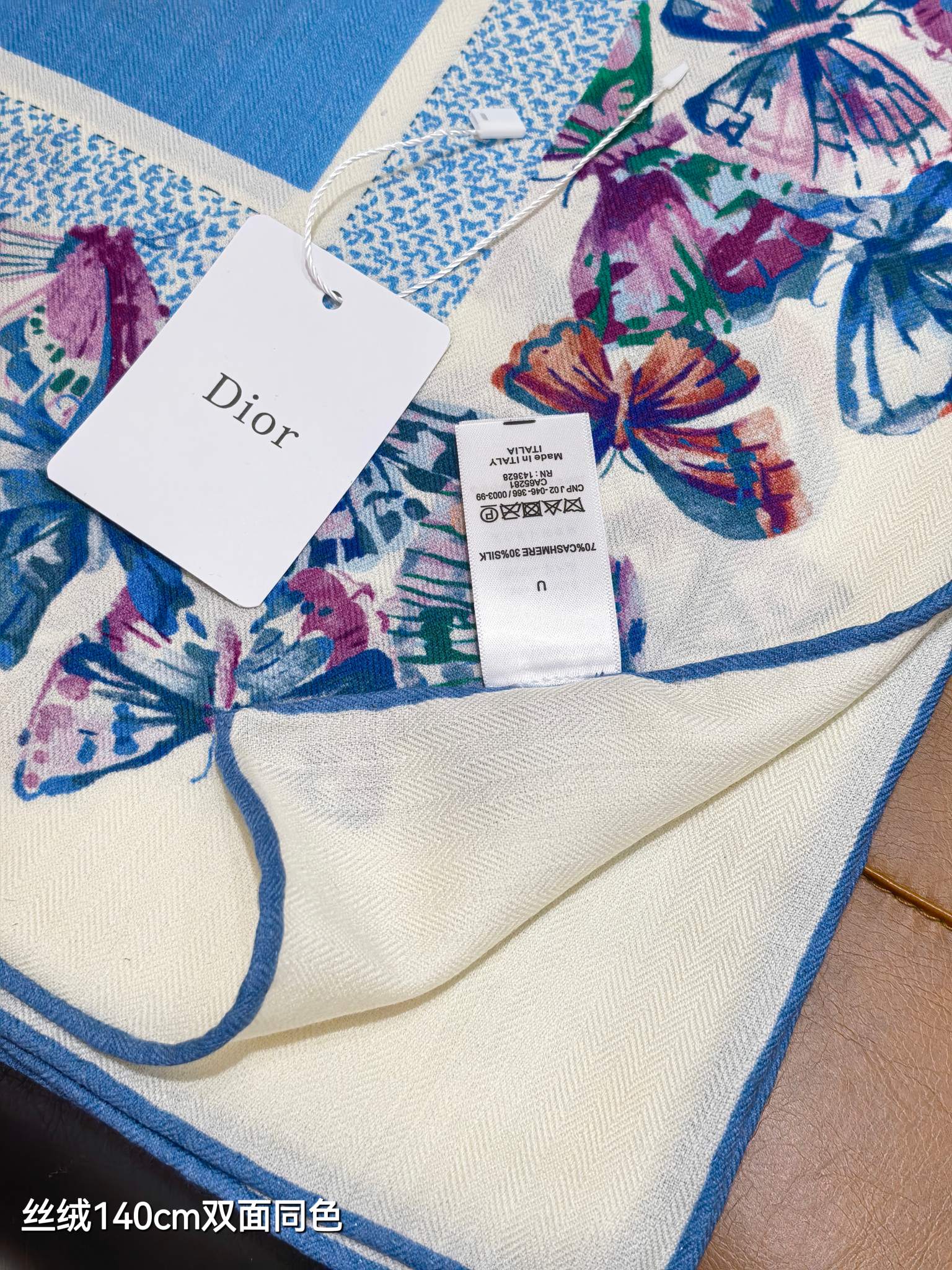❄RDO2534双面同色 140x140cm 70%羊绒30%真丝迪奥《》