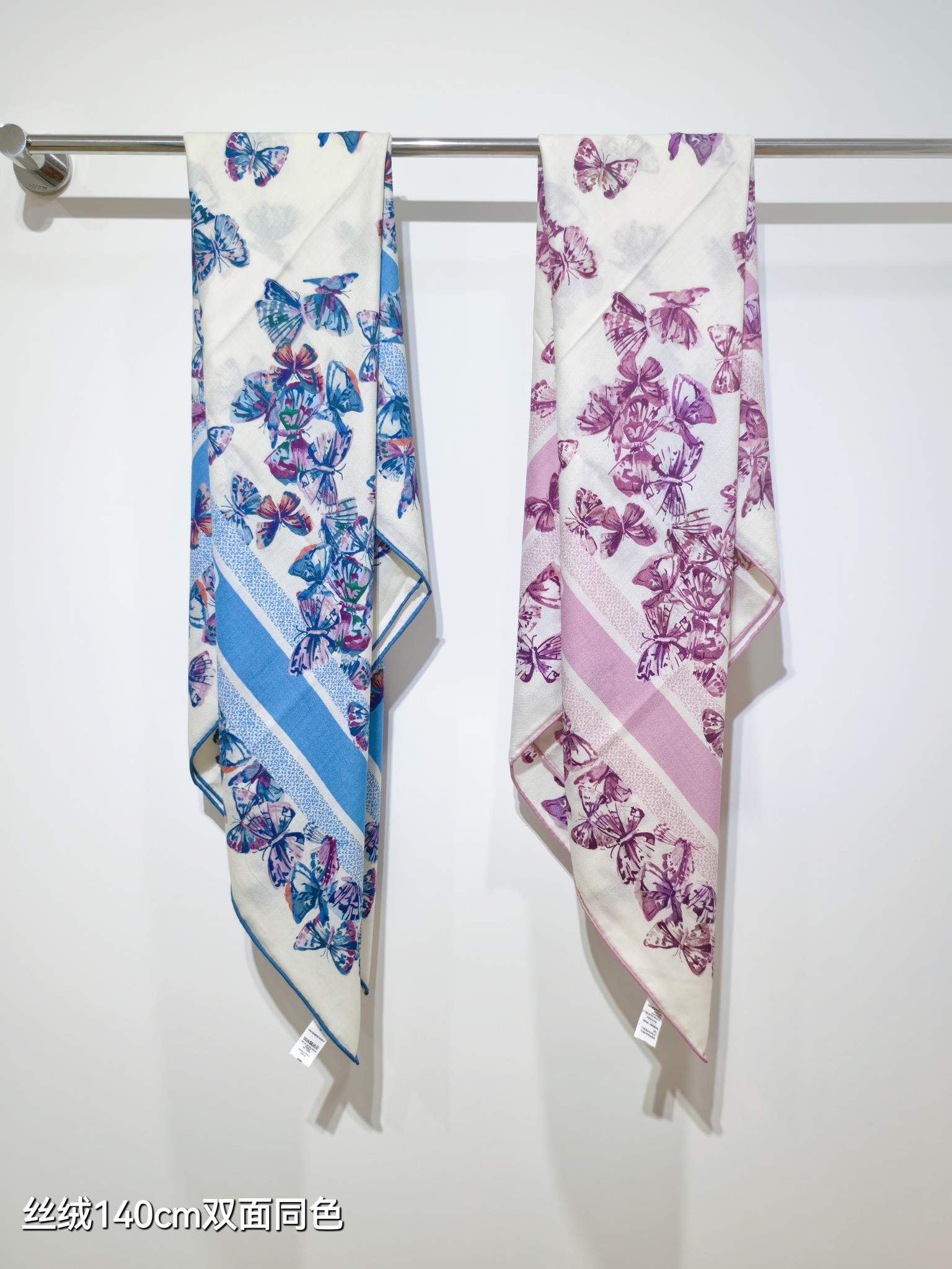 ❄RDO2534双面同色 140x140cm 70%羊绒30%真丝迪奥《》