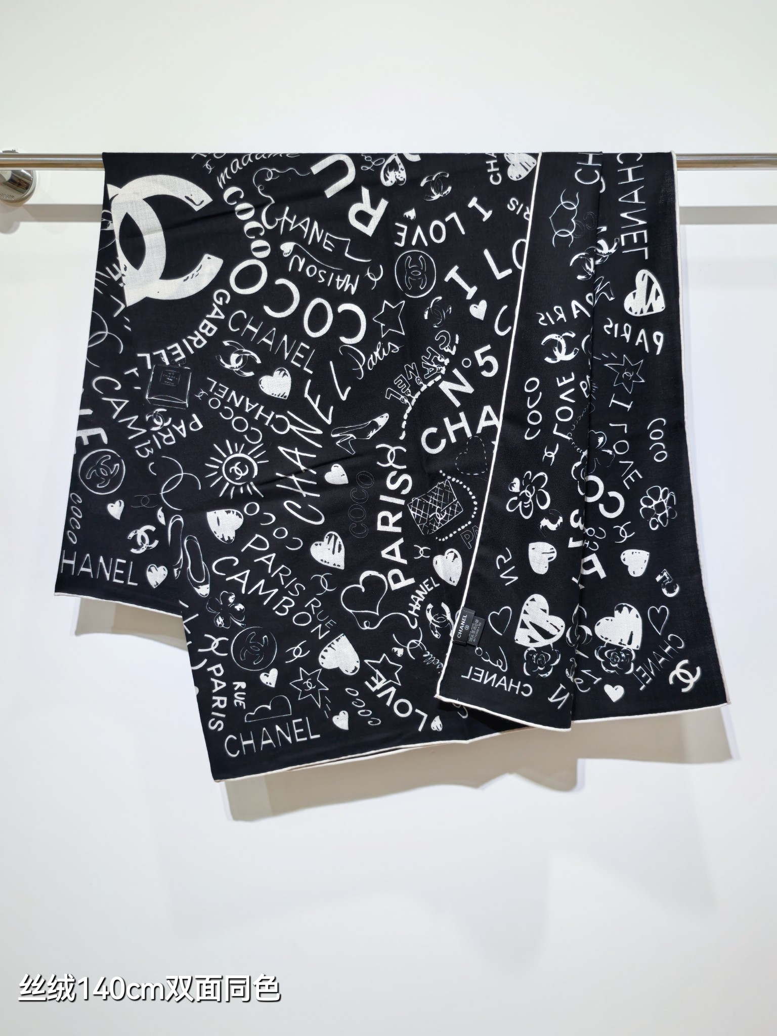 ❄RCC2553双面同色 140x140cm 70%羊绒30%真丝香奈儿《》