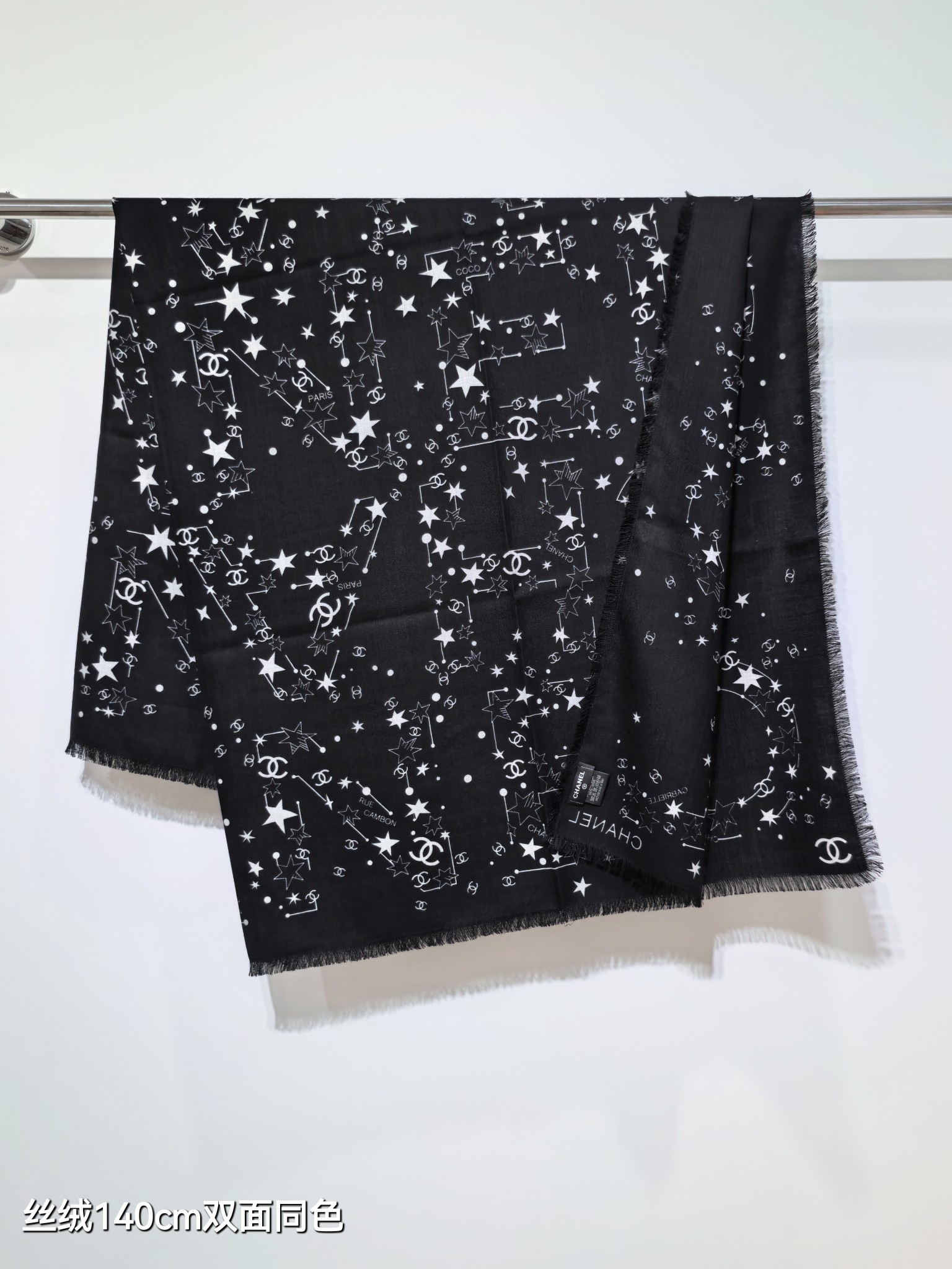 ❄RCC2560双面同色 140x140cm 70%羊绒30%真丝香奈儿《》