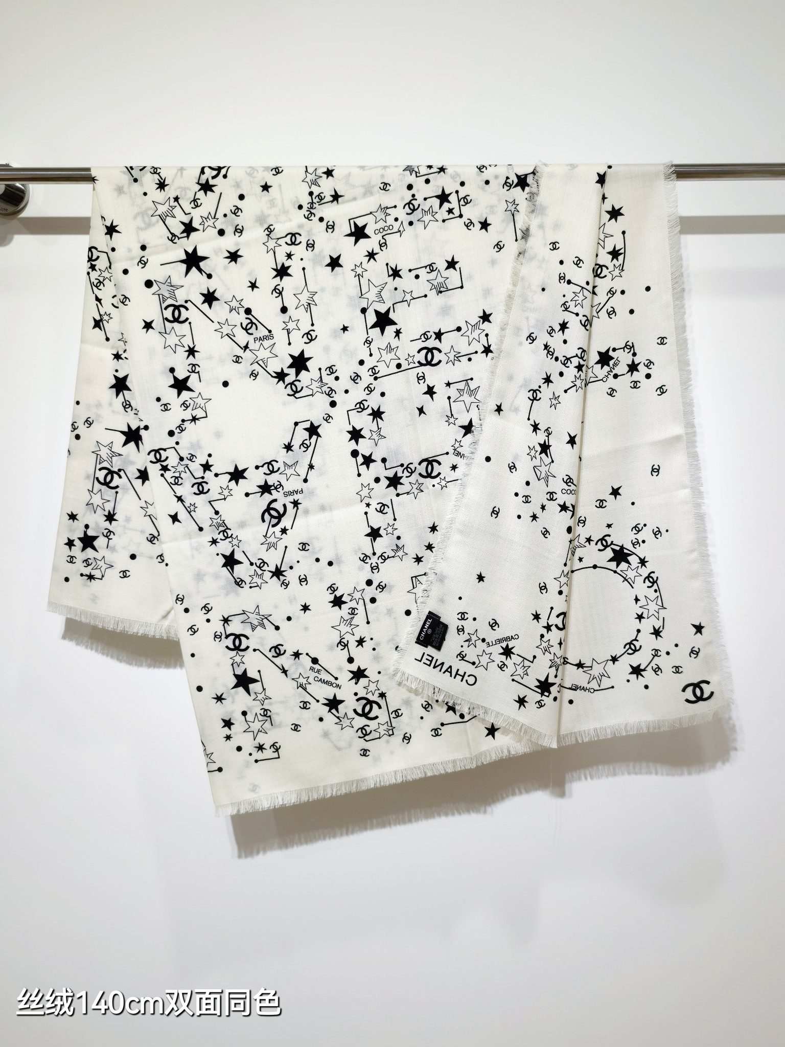 ❄RCC2560双面同色 140x140cm 70%羊绒30%真丝香奈儿《》