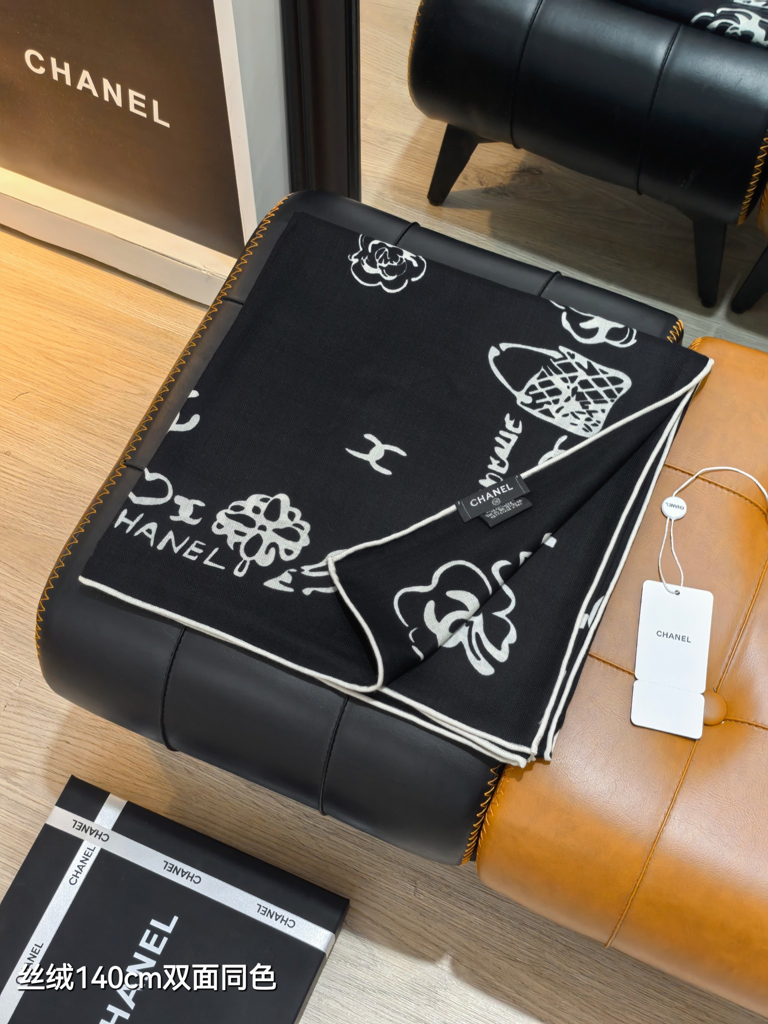 ❄RCC2561双面同色 140x140cm 70%羊绒30%真丝香奈儿《》