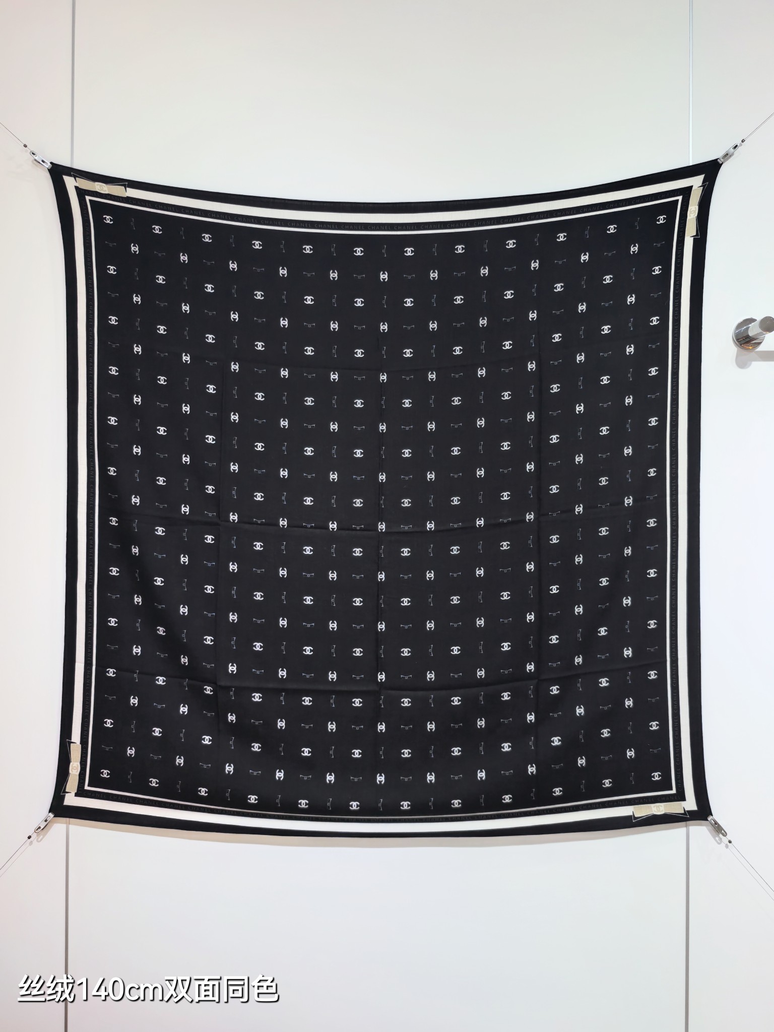 ❄RCC2562双面同色 140x140cm 70%羊绒30%真丝香奈儿《》