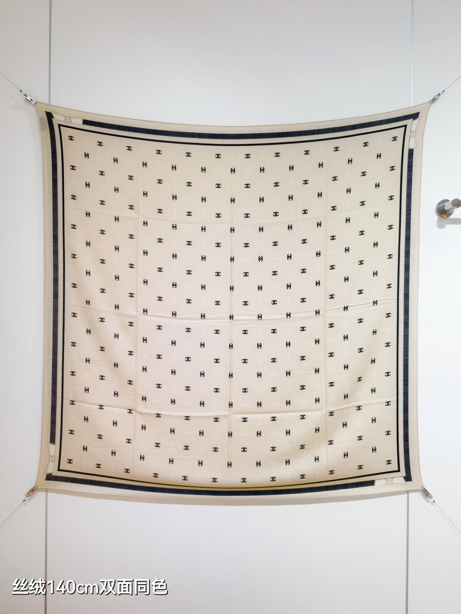 ❄RCC2562双面同色 140x140cm 70%羊绒30%真丝香奈儿《》