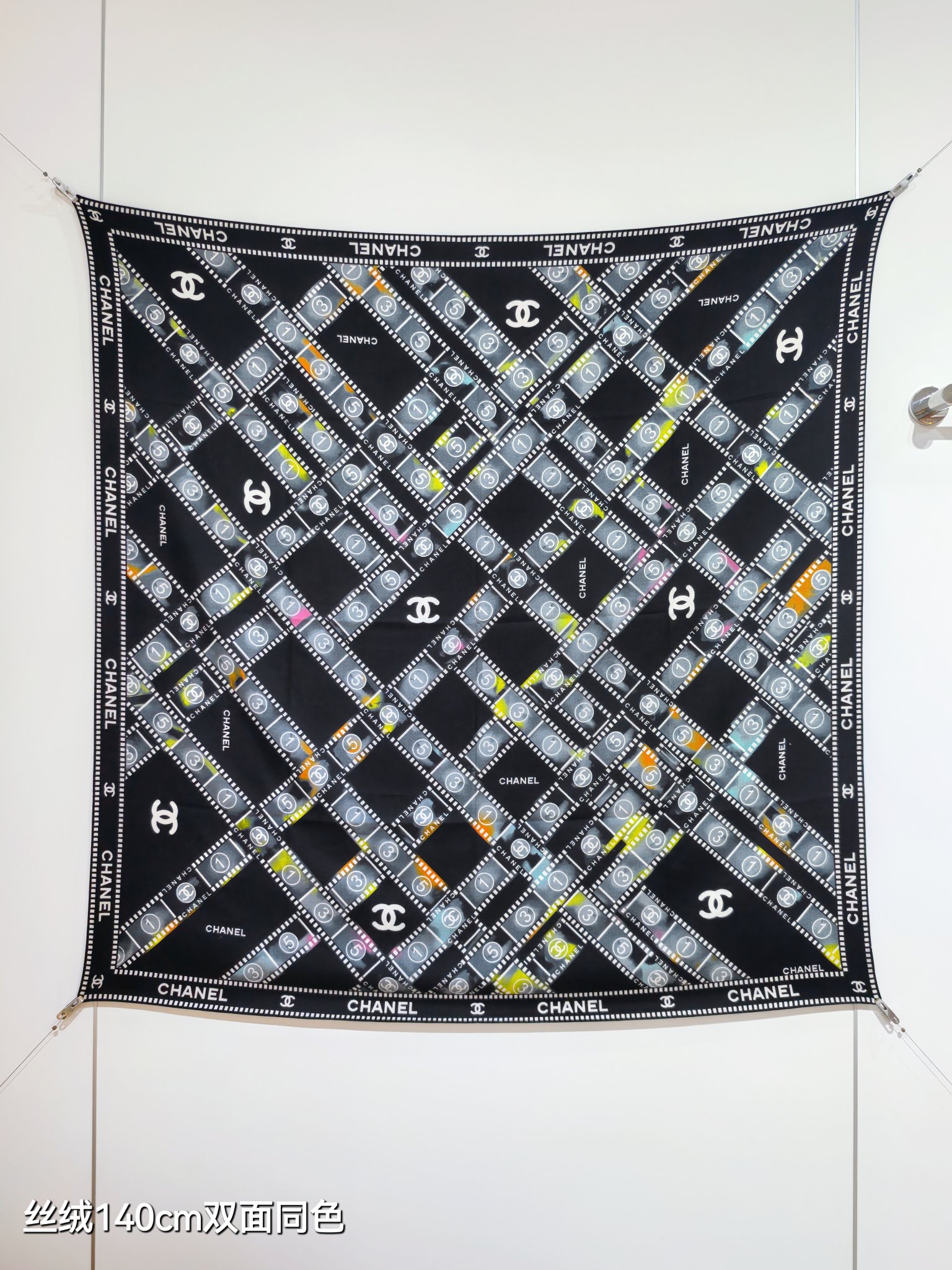 ❄RCC2563双面同色 140x140cm 70%羊绒30%真丝香奈儿《》