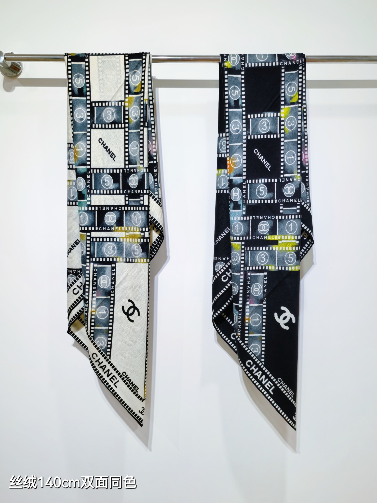 ❄RCC2563双面同色 140x140cm 70%羊绒30%真丝香奈儿《》