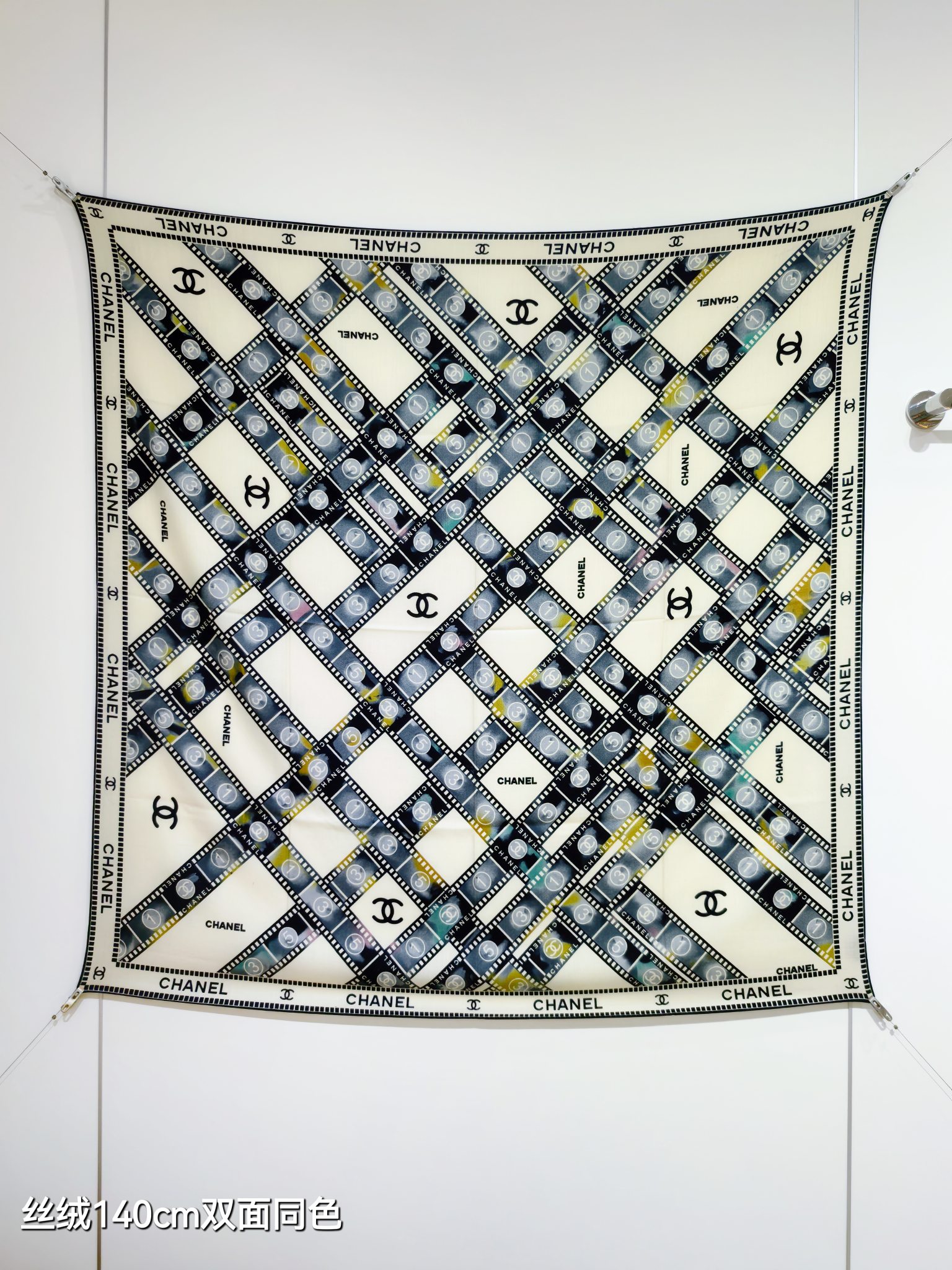 ❄RCC2563双面同色 140x140cm 70%羊绒30%真丝香奈儿《》