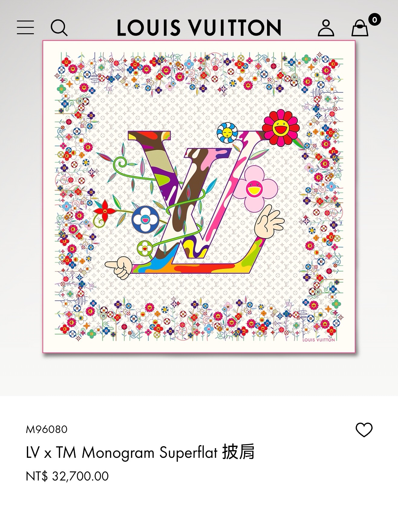 ❄RLV2548双面同色 140x140cm 70%羊绒30%真丝LV x TM《Monogram Su