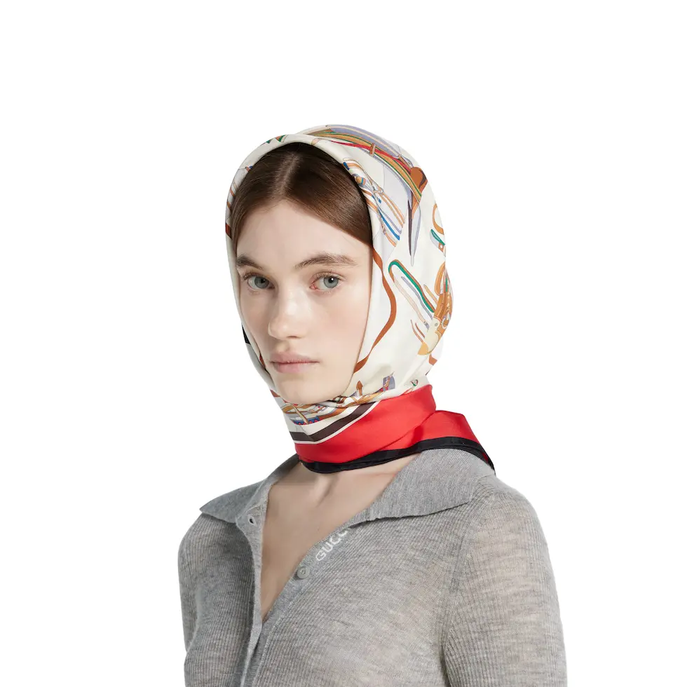 🌼SGC252018姆米双面 90x90cm斜纹真丝古驰《》