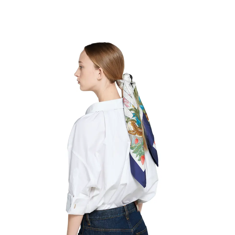 🌼SGC252118姆米双面 90x90cm斜纹真丝古驰《》