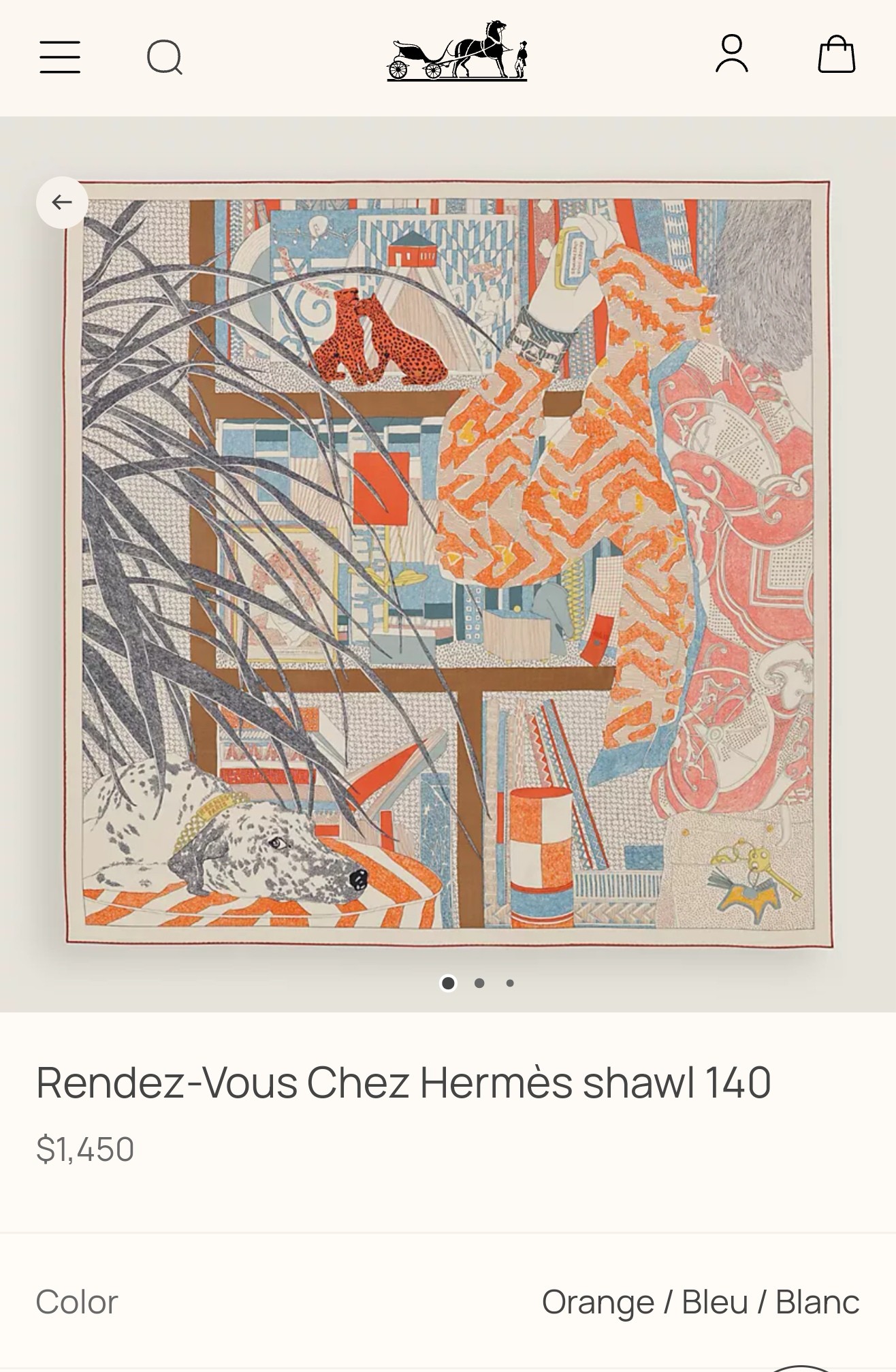 ❄RHMS2558
双面同色  140x140cm 70%羊绒30%真丝
爱马仕《爱马仕之约》