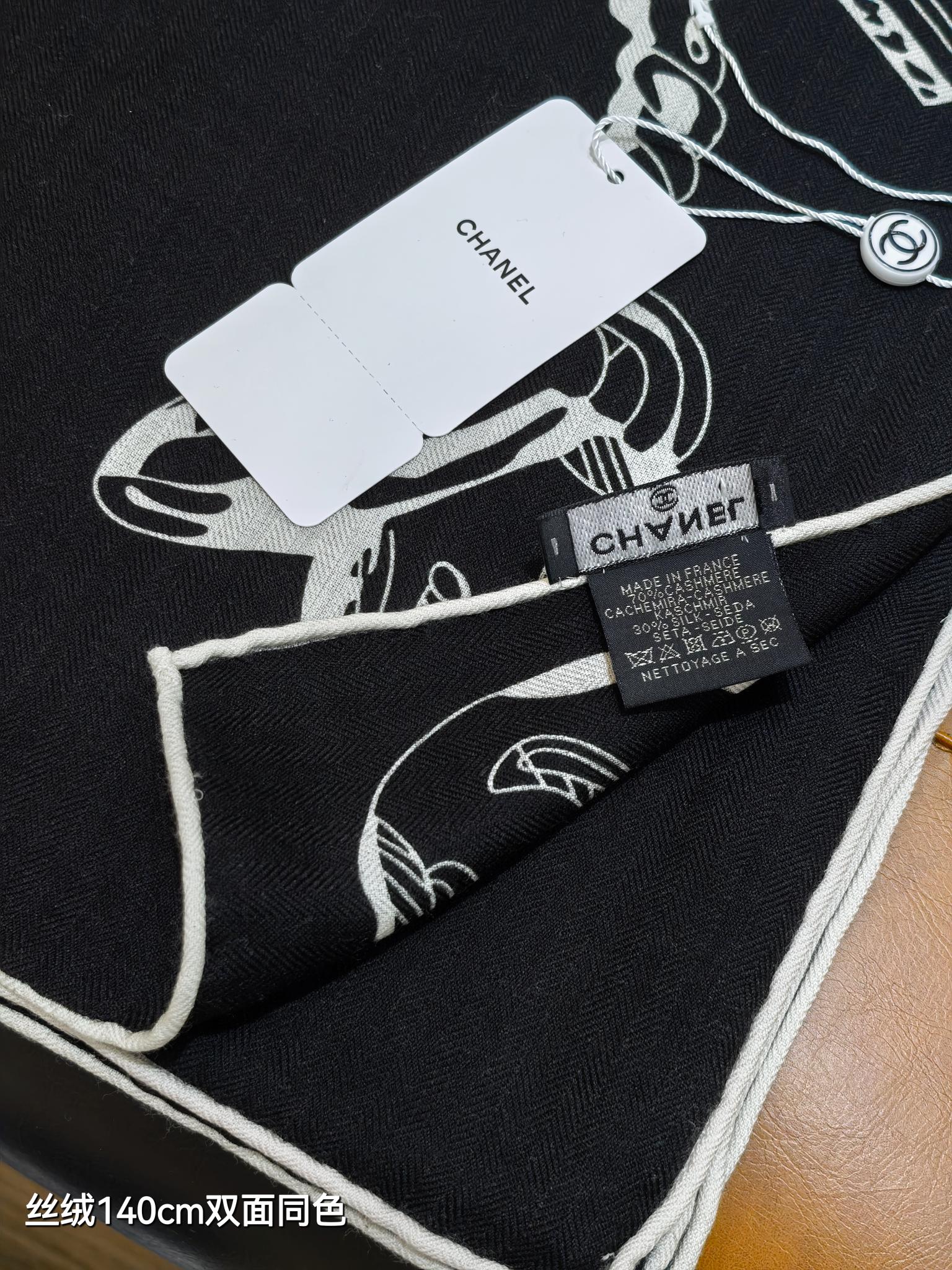 ❄RCC2567双面同色 140x140cm 70%羊绒30%真丝香奈儿《》