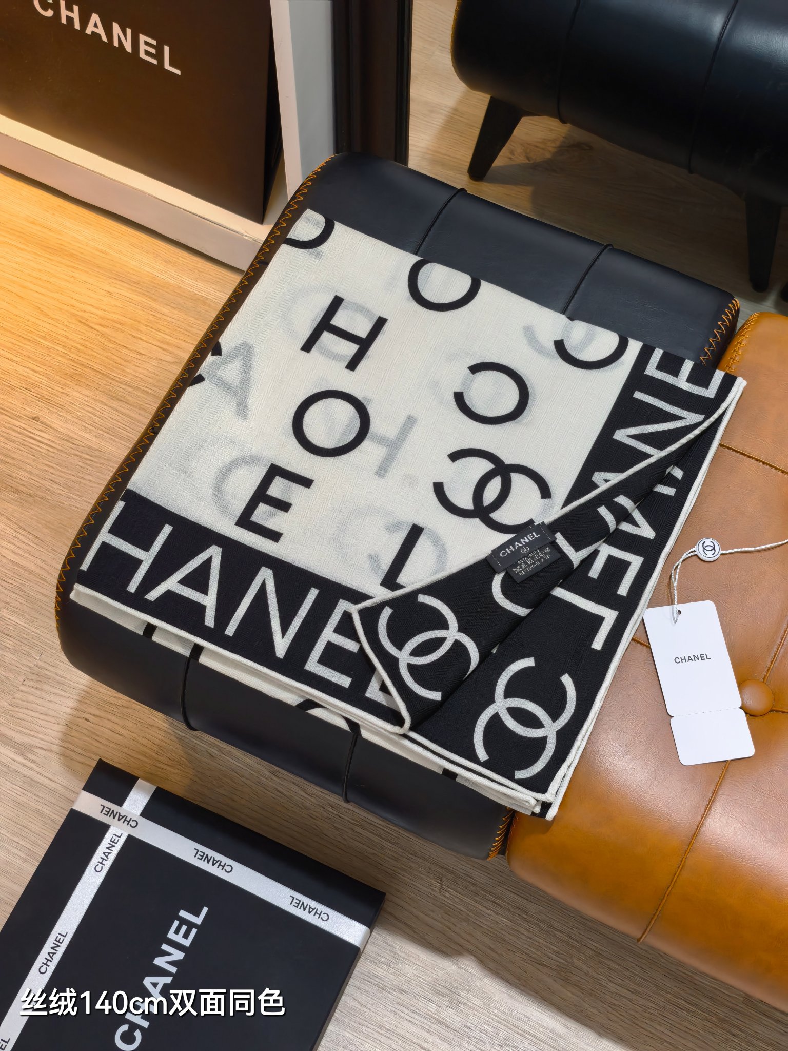 ❄RCC2570双面同色 140x140cm 70%羊绒30%真丝香奈儿《》