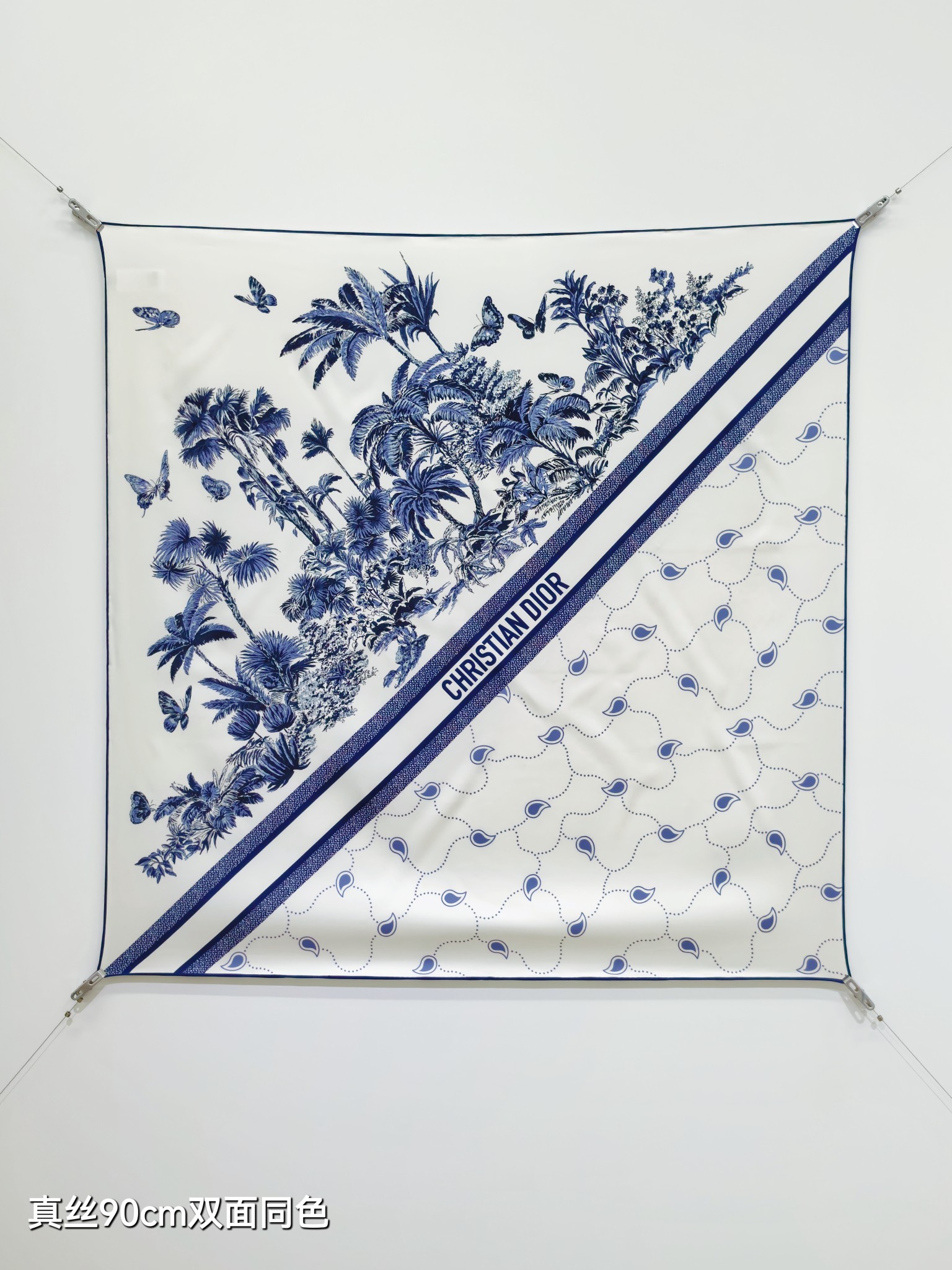 NO:603469,SDO2544 18mm double-sided 90x90cm twill silk Dior '' high version scarf, high version scarf, dior, real silk19860909SDO2544 18姆米双面 90x90cm斜纹真丝 迪奥《》高版本围巾,高版本围巾,dior,real silk,scarf