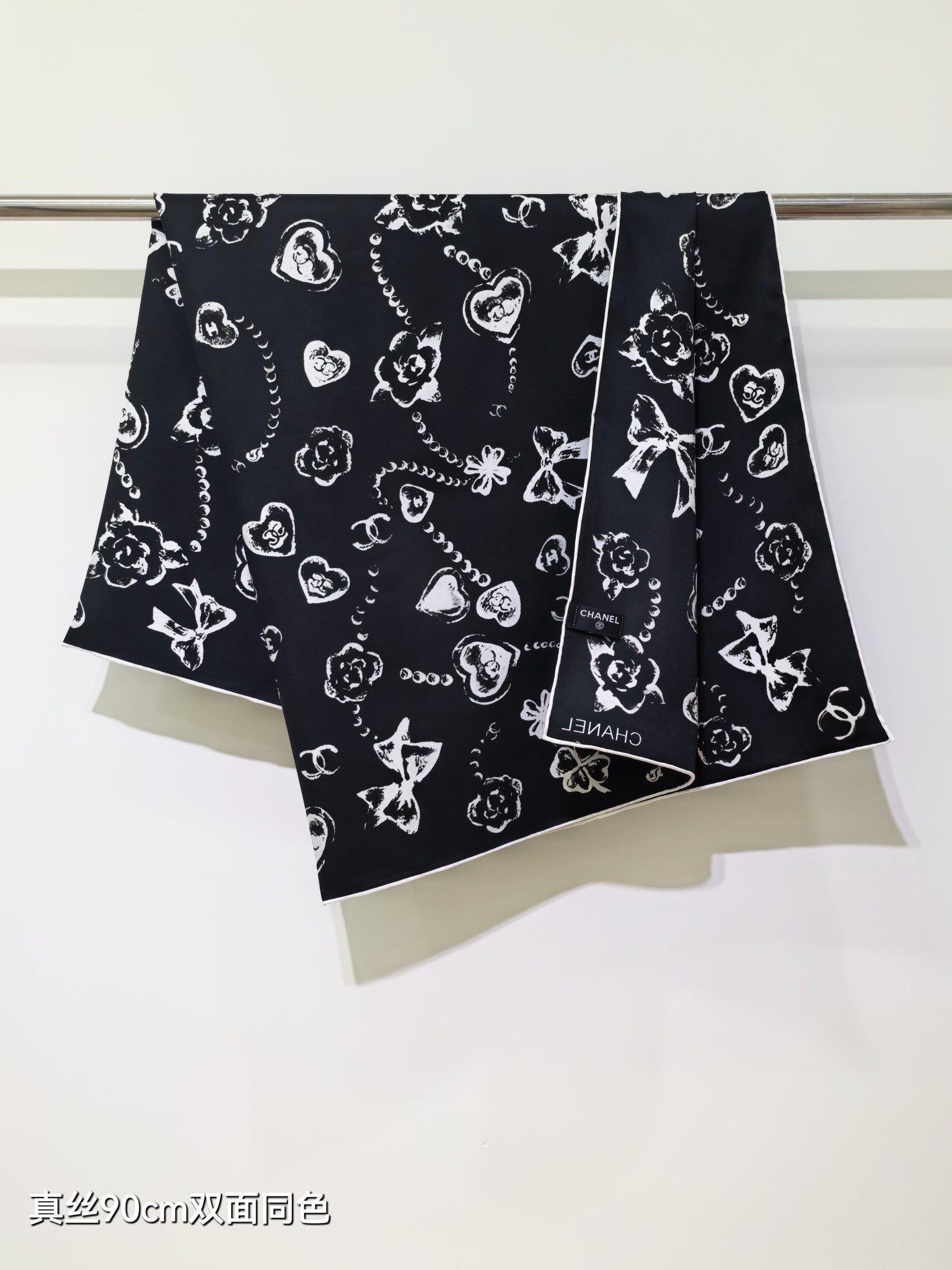 🌼SCC257518姆米双面 90x90cm斜纹真丝香奈儿《》