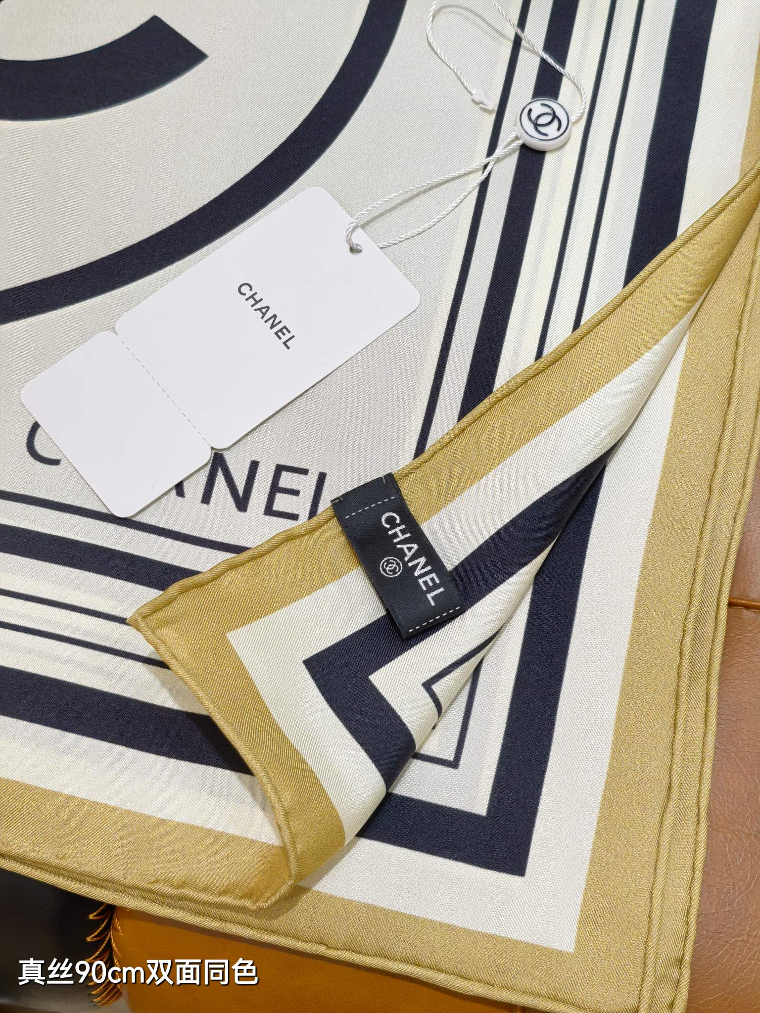 🌼SCC257618姆米双面 90x90cm斜纹真丝香奈儿《》