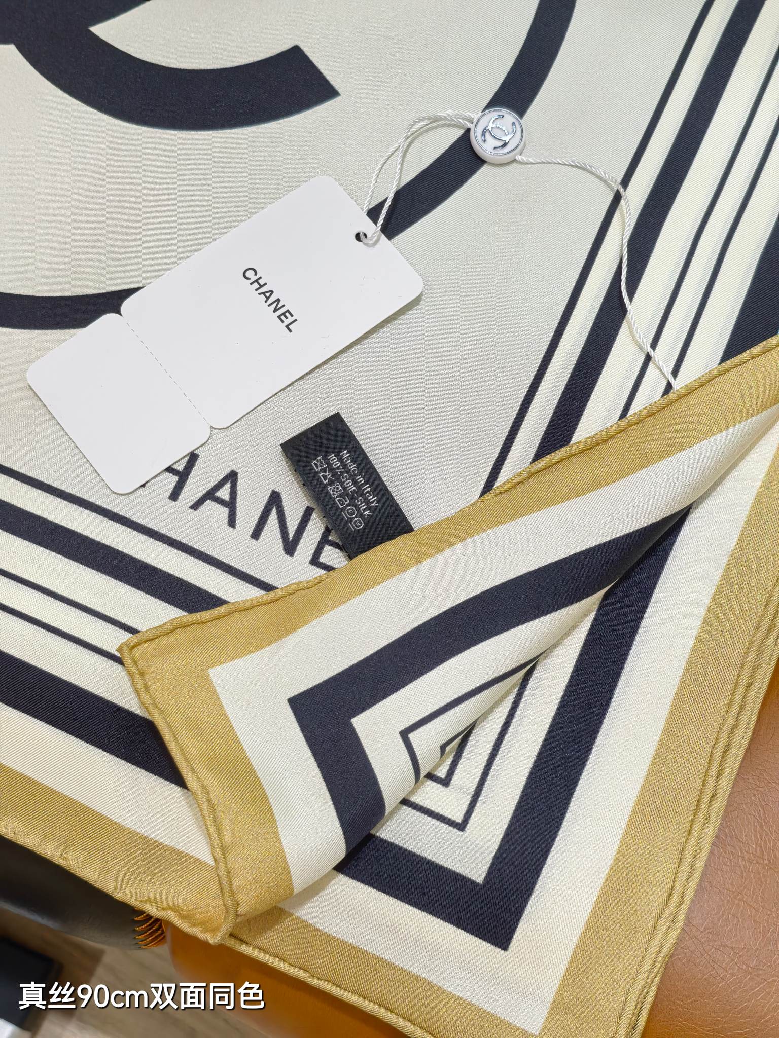 🌼SCC257618姆米双面 90x90cm斜纹真丝香奈儿《》