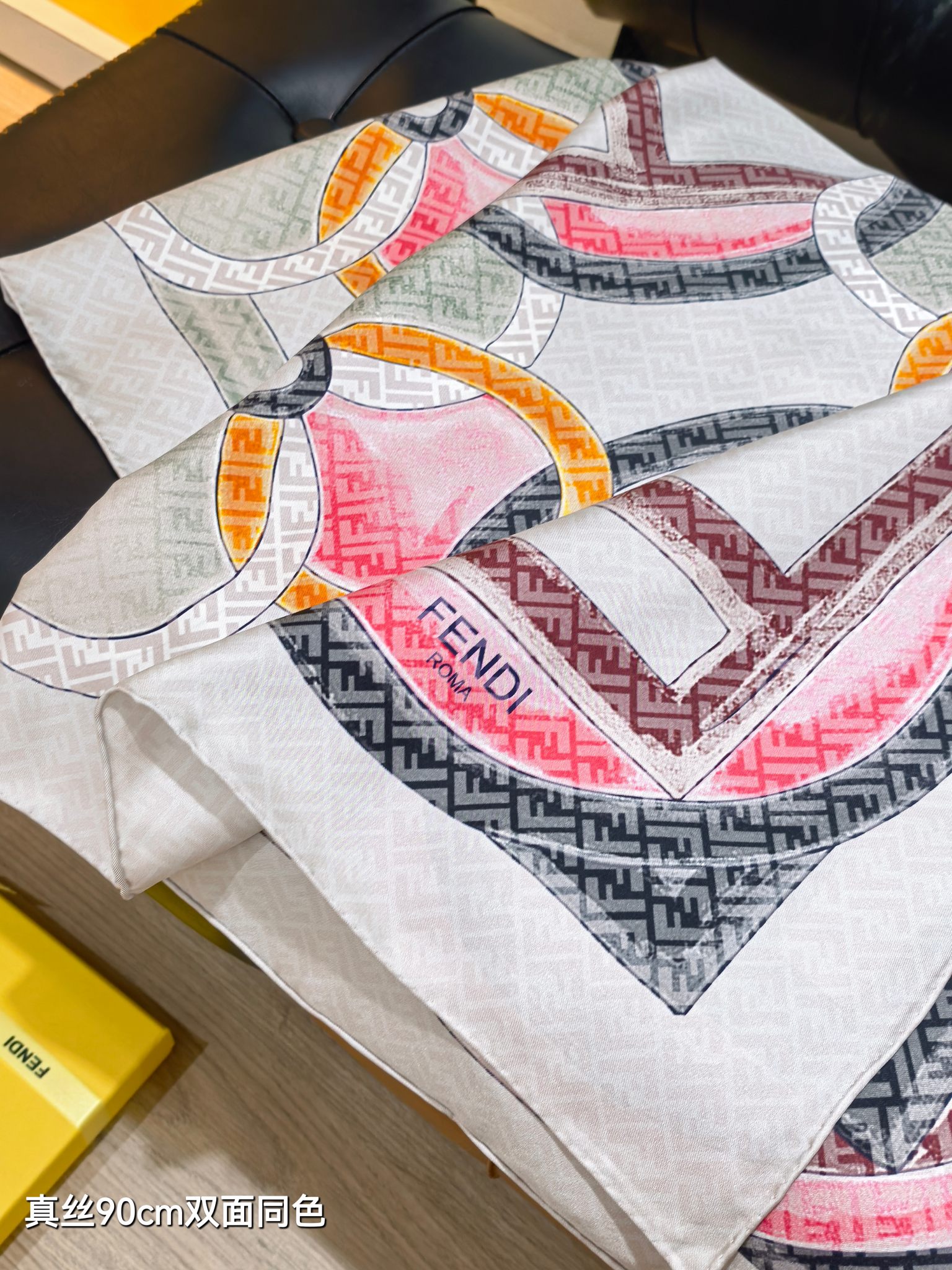 🌼SFD250918姆米双面 90x90cm斜纹真丝芬迪《》