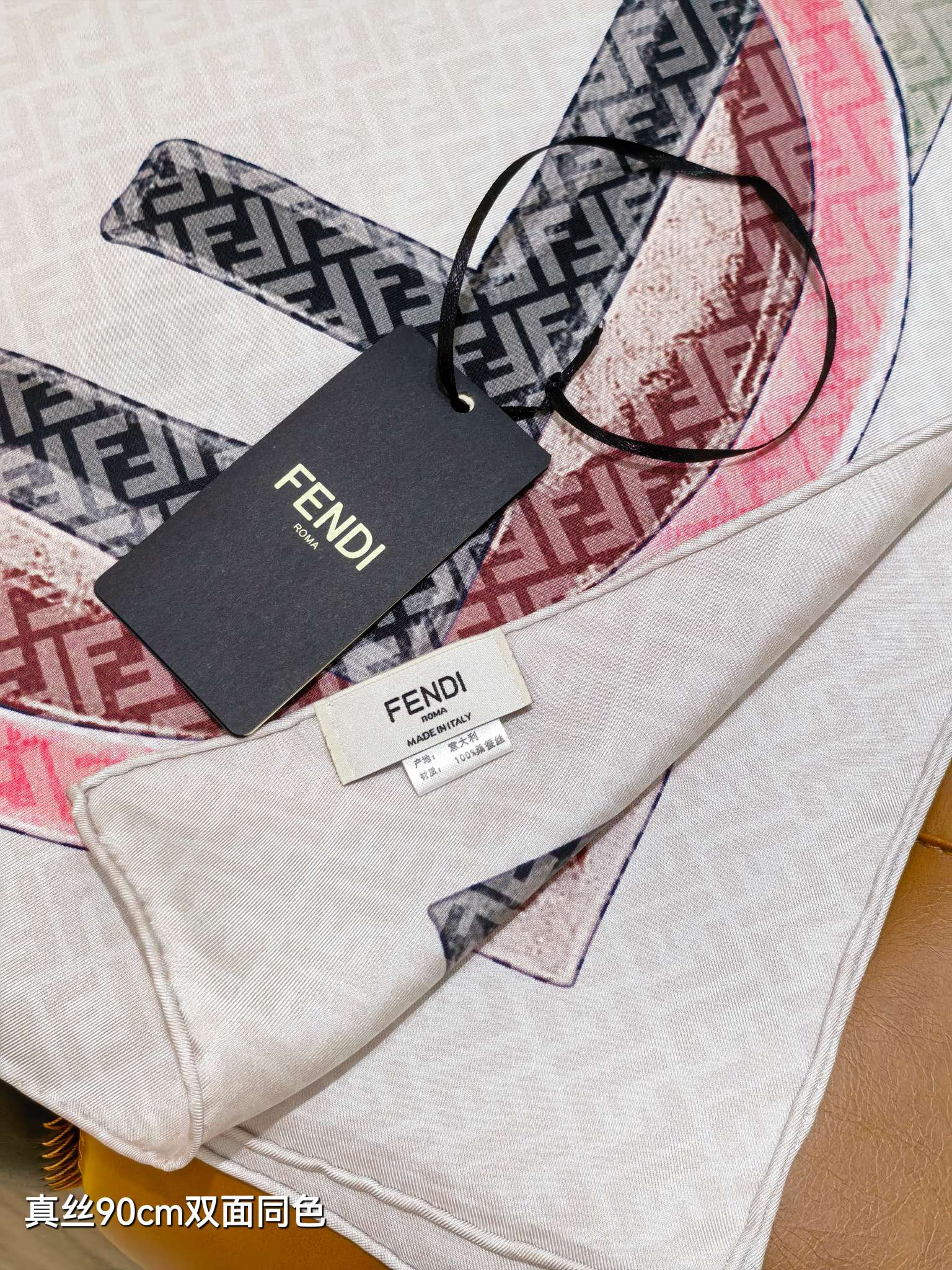 🌼SFD250918姆米双面 90x90cm斜纹真丝芬迪《》