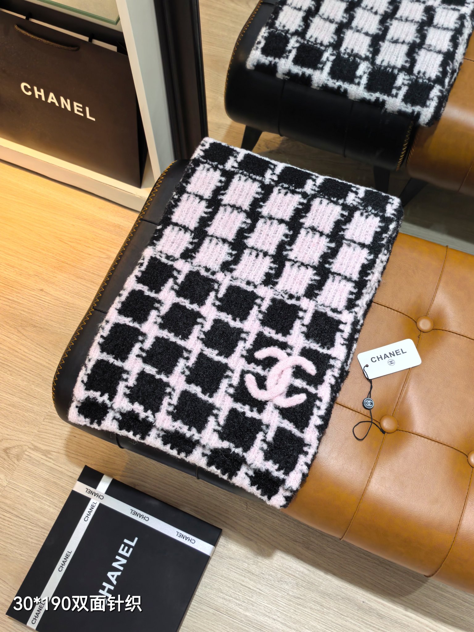 NO:603478,RCC2582 Knitted 30x190cm Chanel '' high version scarf, high version scarf, chanel19860909RCC2582 针织 30x190cm 香奈儿《》高版本围巾,高版本围巾,chanel,scarf