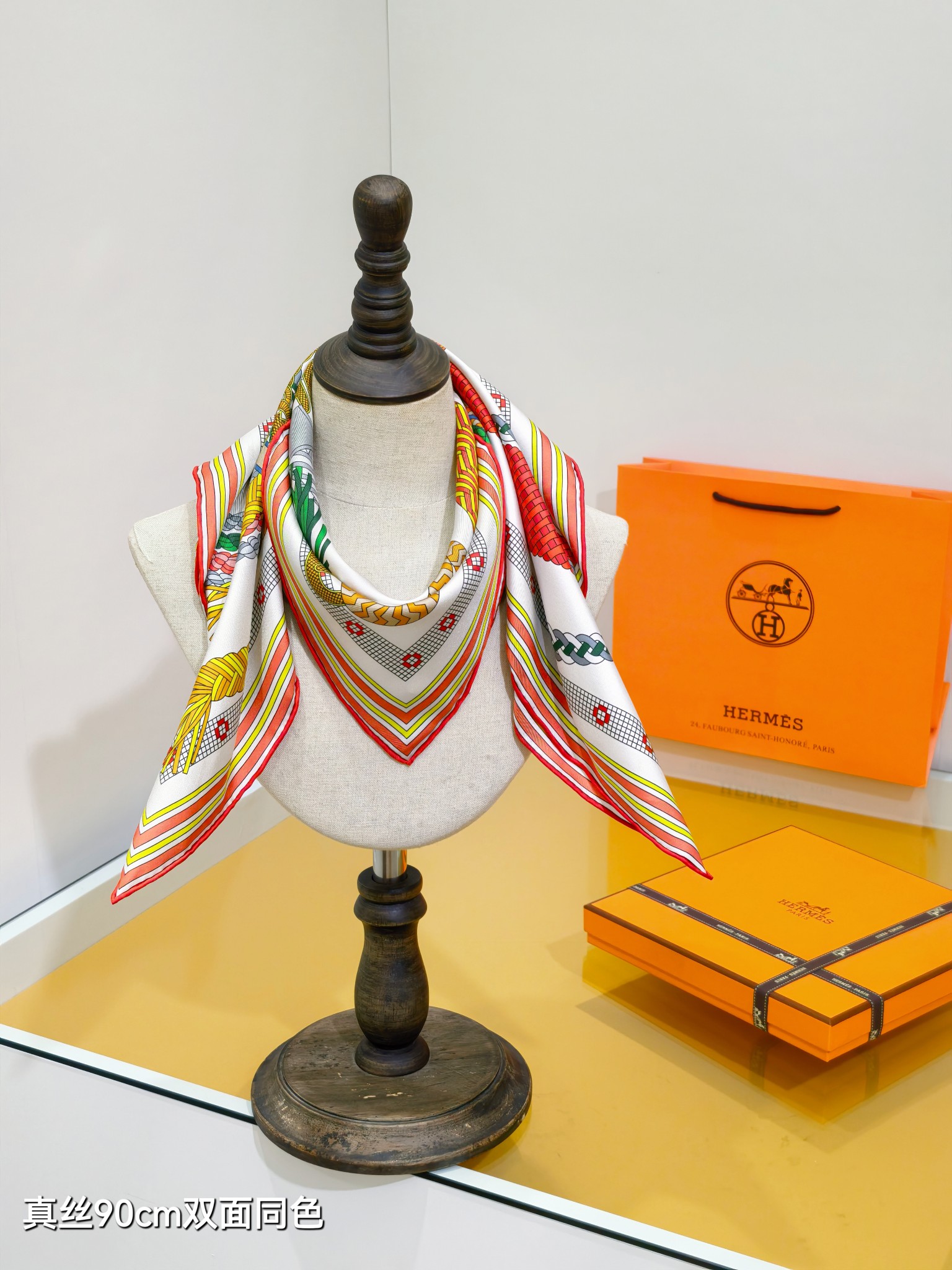 🌼SHMS258518姆米双面 90x90cm斜纹真丝爱马仕《》