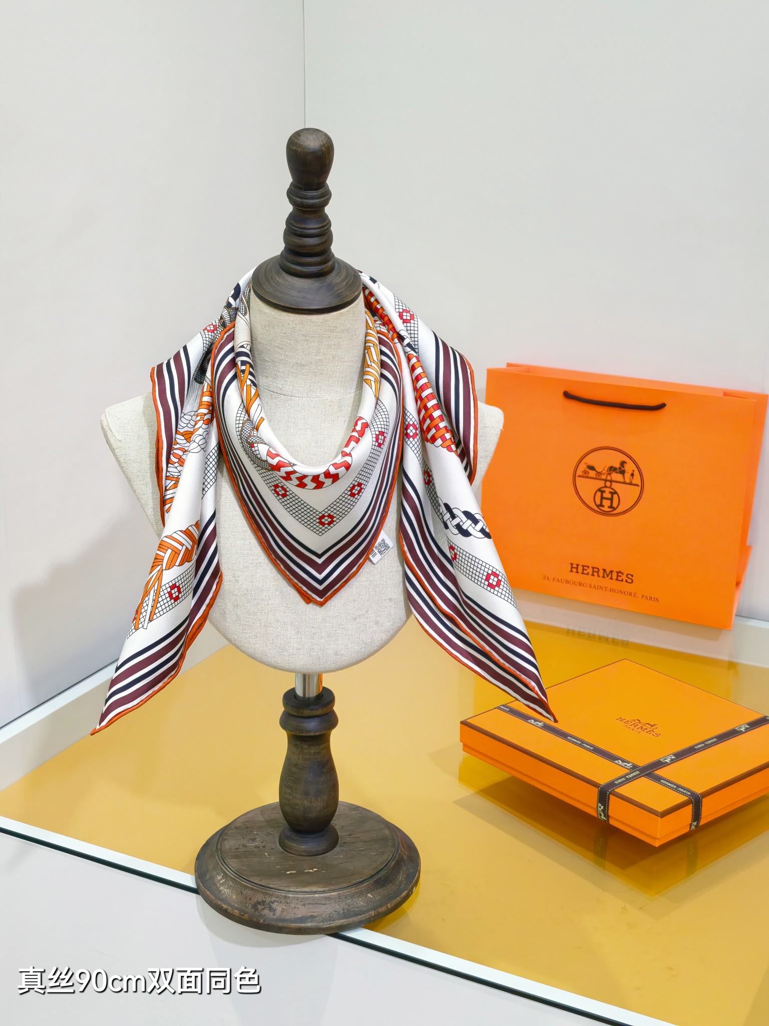 🌼SHMS258518姆米双面 90x90cm斜纹真丝爱马仕《》