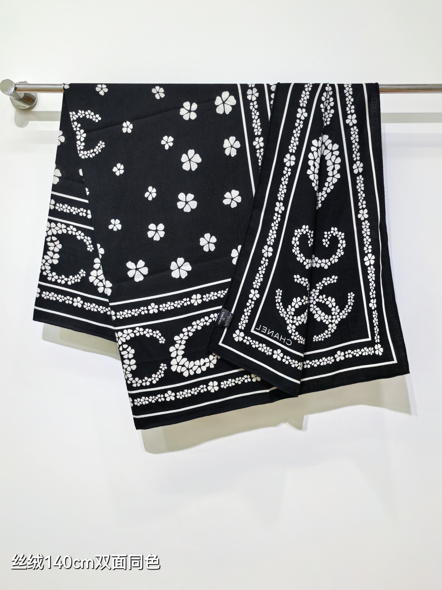 ❄RCC2592双面同色 140x140cm 70%羊绒30%真丝香奈儿《》