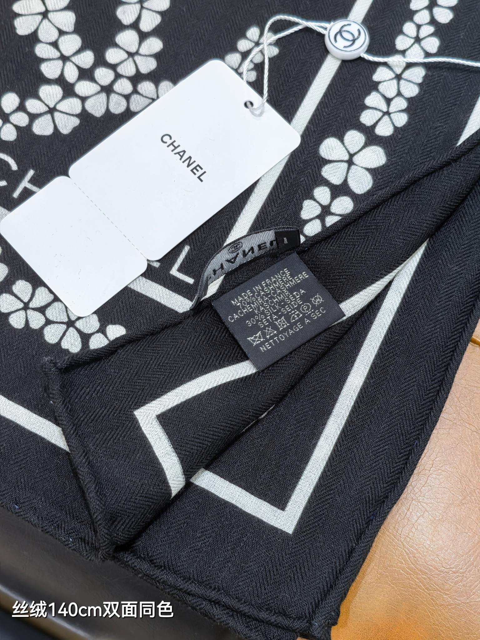 ❄RCC2592双面同色 140x140cm 70%羊绒30%真丝香奈儿《》