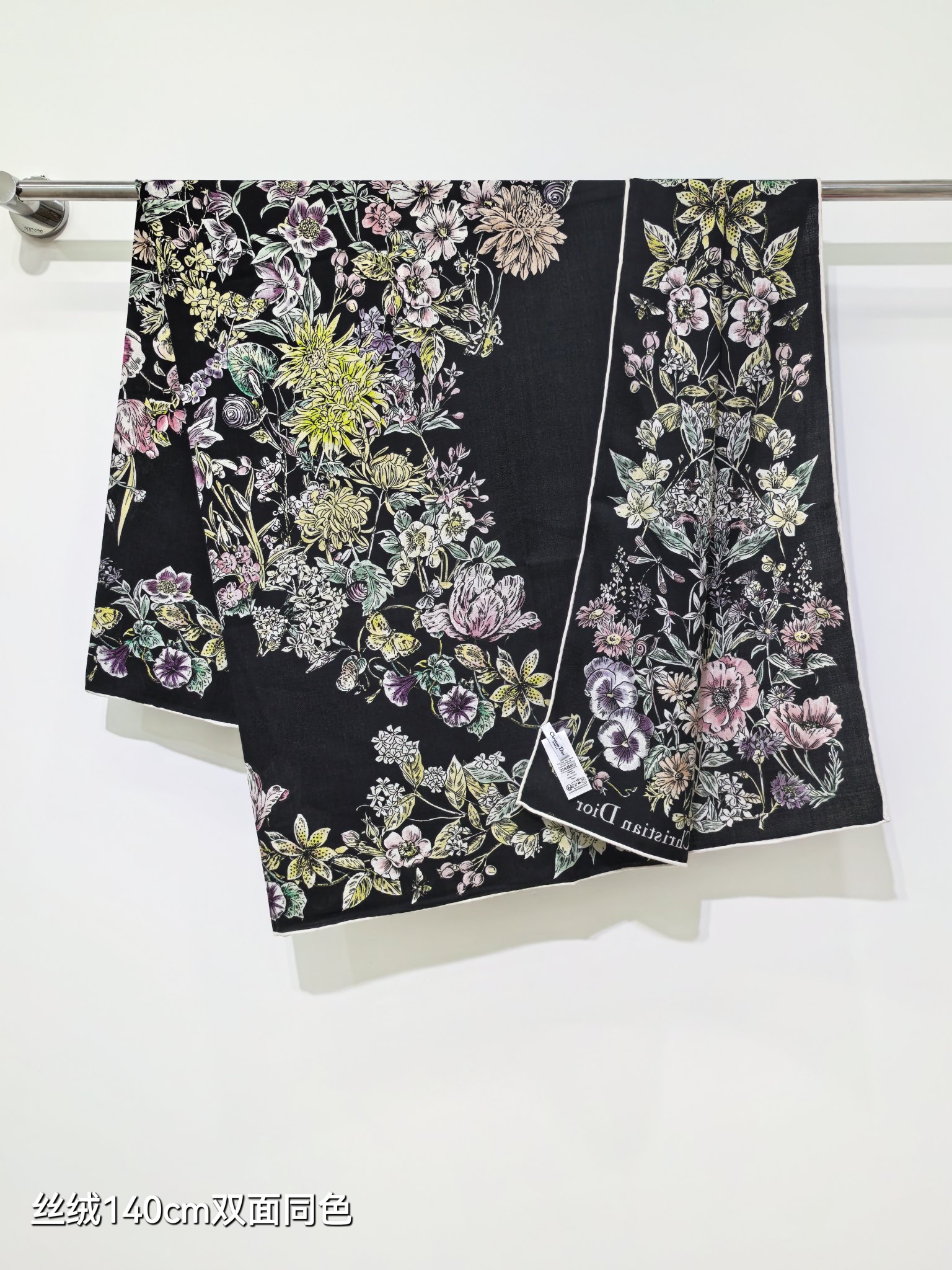 ❄RDO2547双面同色 140x140cm 70%羊绒30%真丝迪奥《》