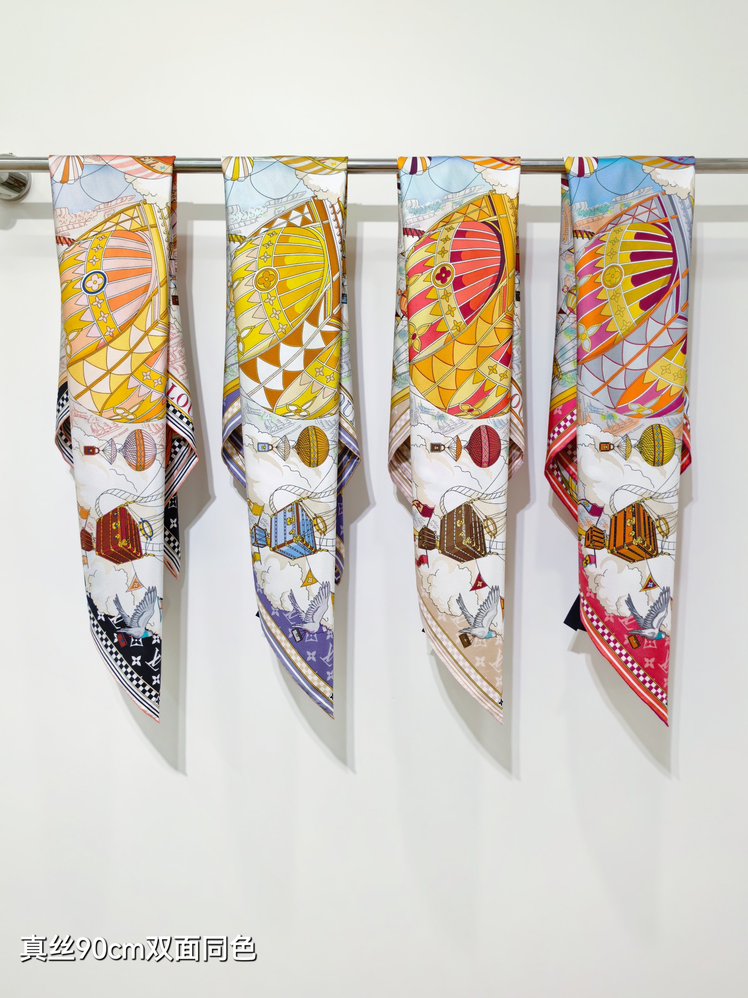 🌼SLV255618姆米双面 90x90cm斜纹真丝LV《》