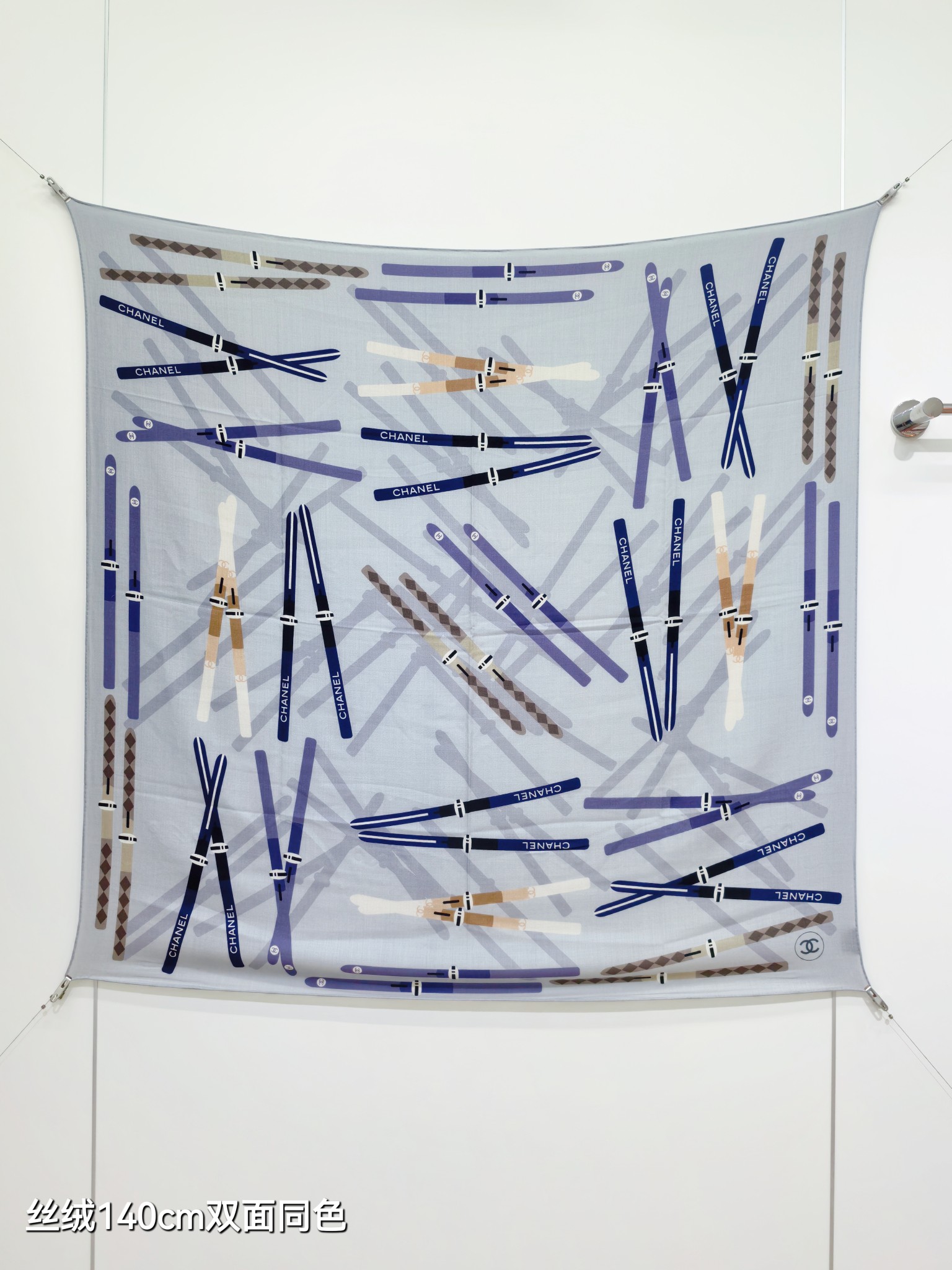 ❄RCC2594双面同色 140x140cm 70%羊绒30%真丝香奈儿《》