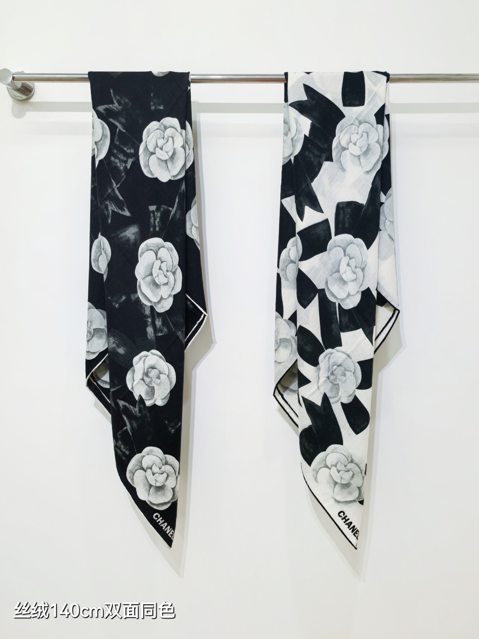 ❄RCC2595双面同色 140x140cm 70%羊绒30%真丝香奈儿《》