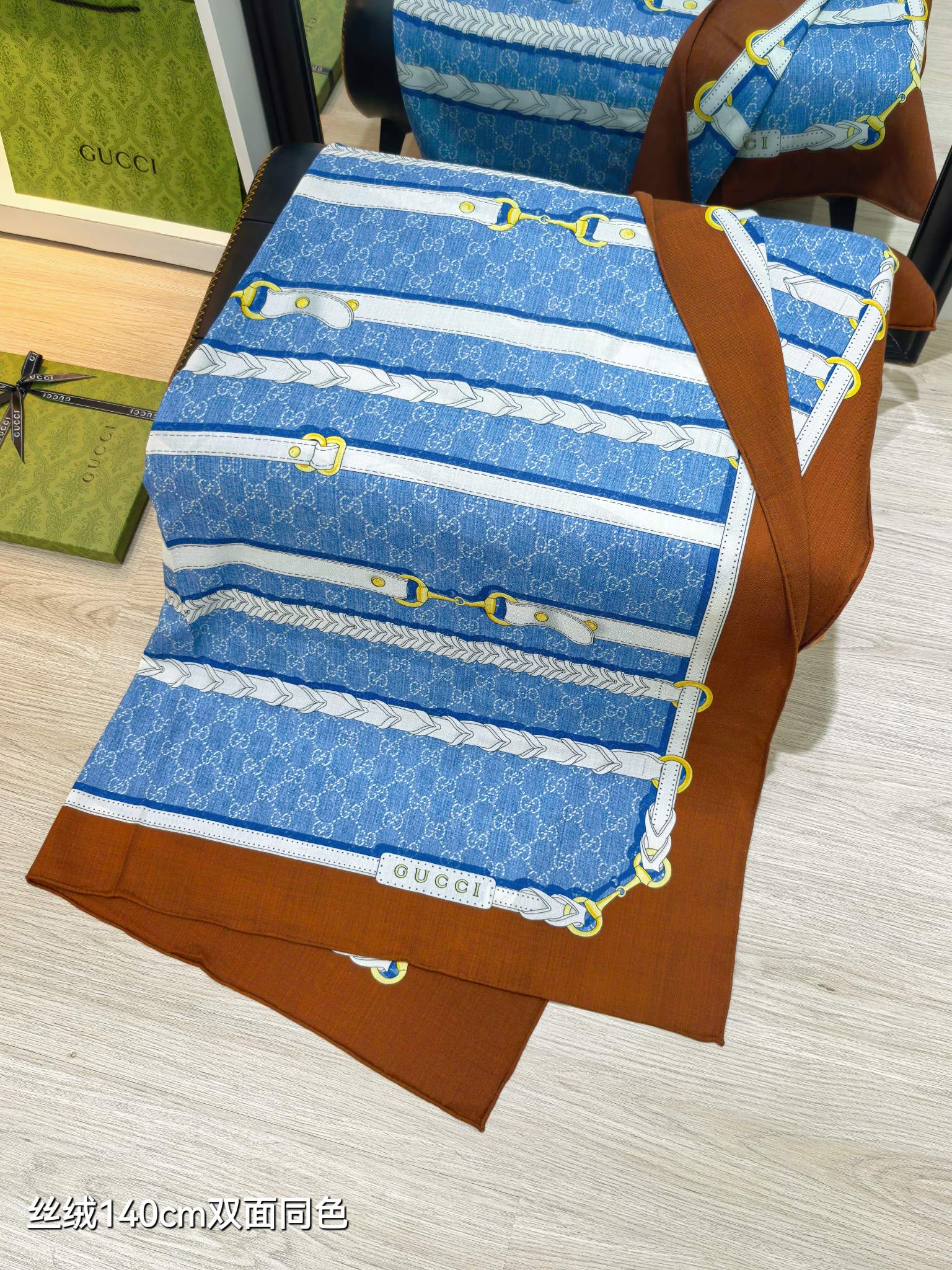 ❄RGC2525双面同色 140x140cm 70%羊绒30%真丝古驰《》