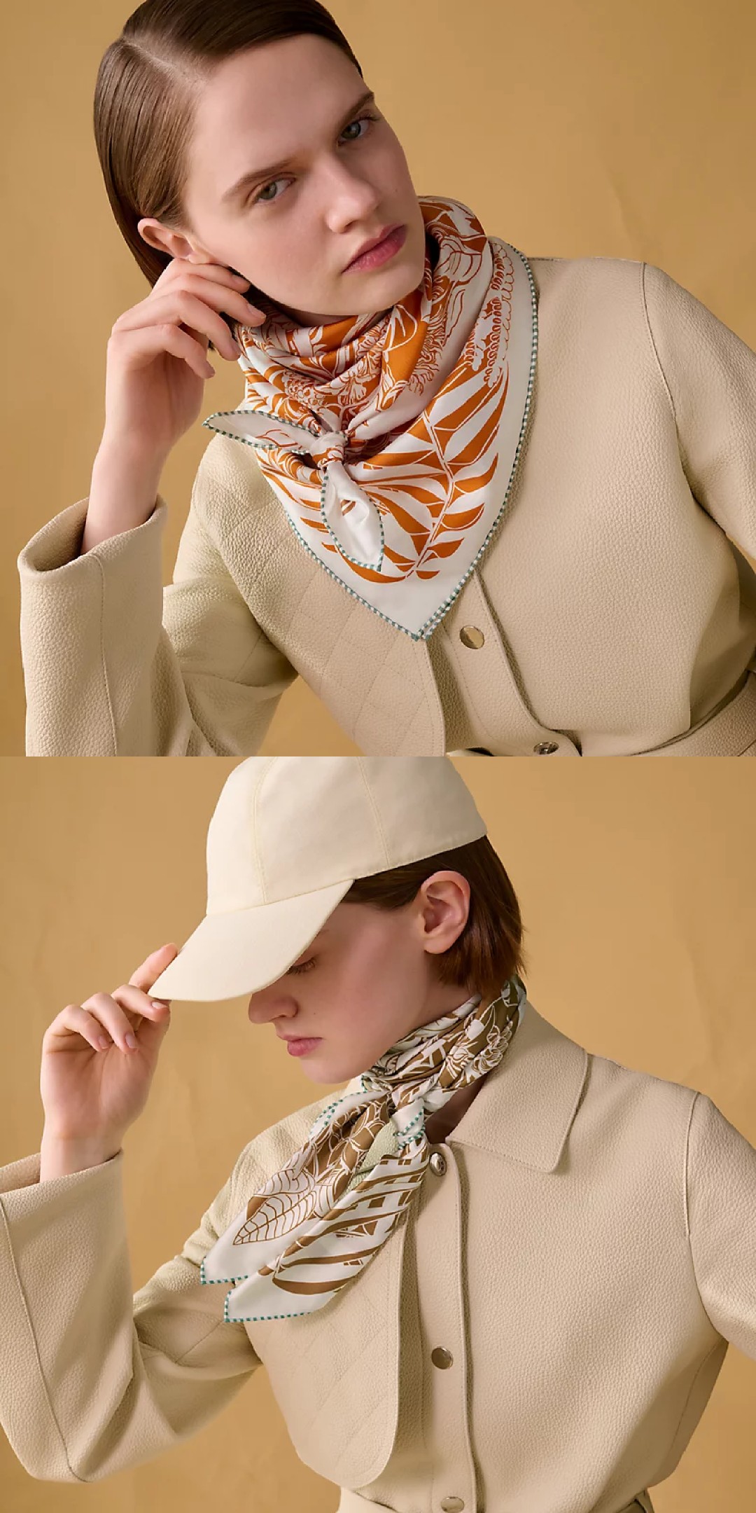 🌼SHMS259718姆米双面异色 90x90cm斜纹真丝爱马仕《红鹤派对图腾版》