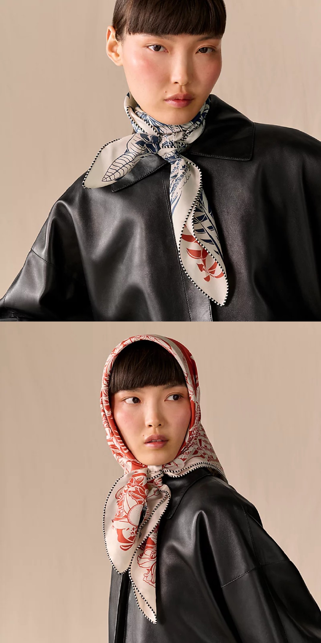 🌼SHMS259718姆米双面异色 90x90cm斜纹真丝爱马仕《红鹤派对图腾版》